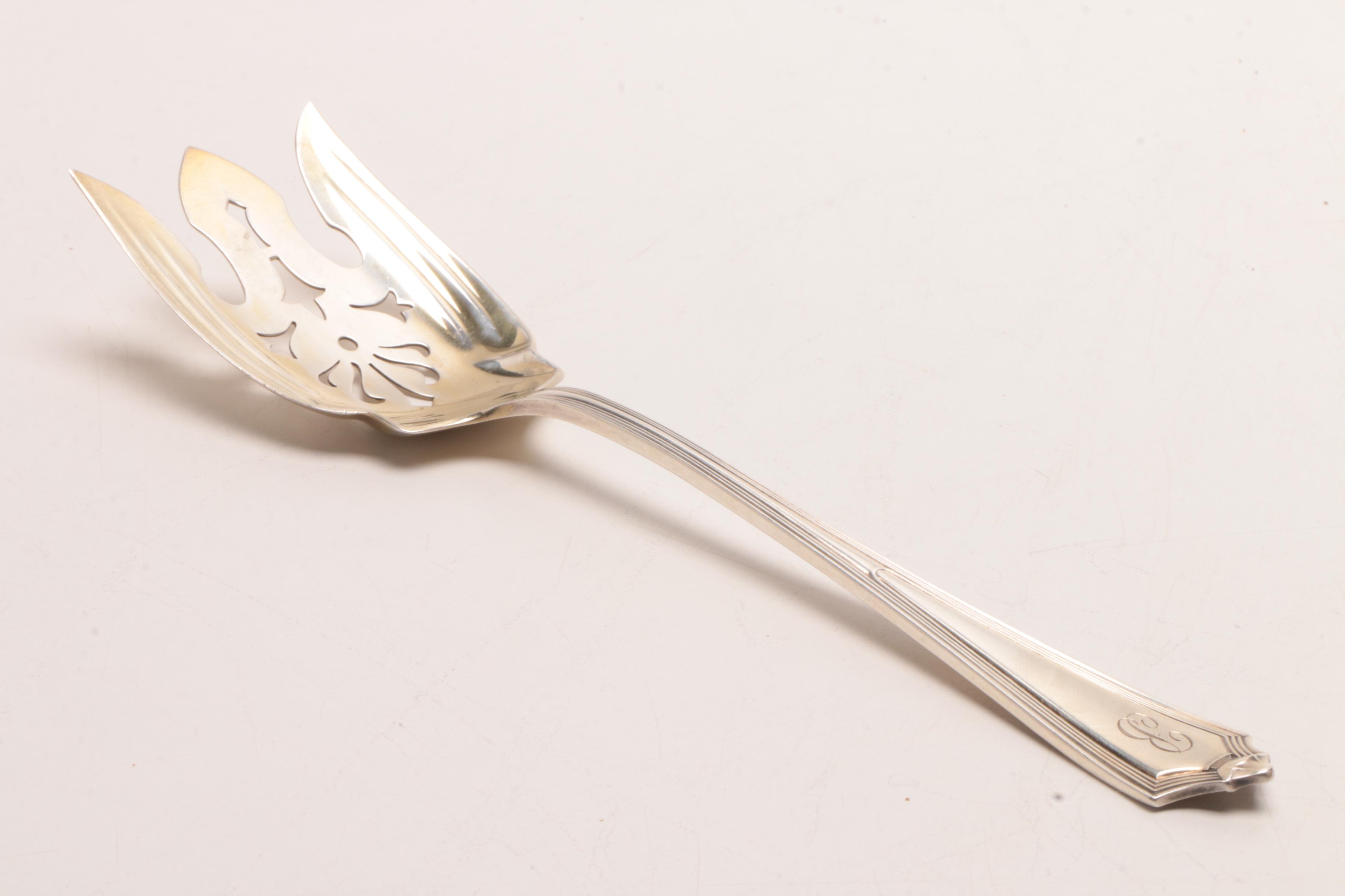 Gorham "Plymouth" and Alvin Mfg. Co. "Edward VII" Sterling Serving Utensils