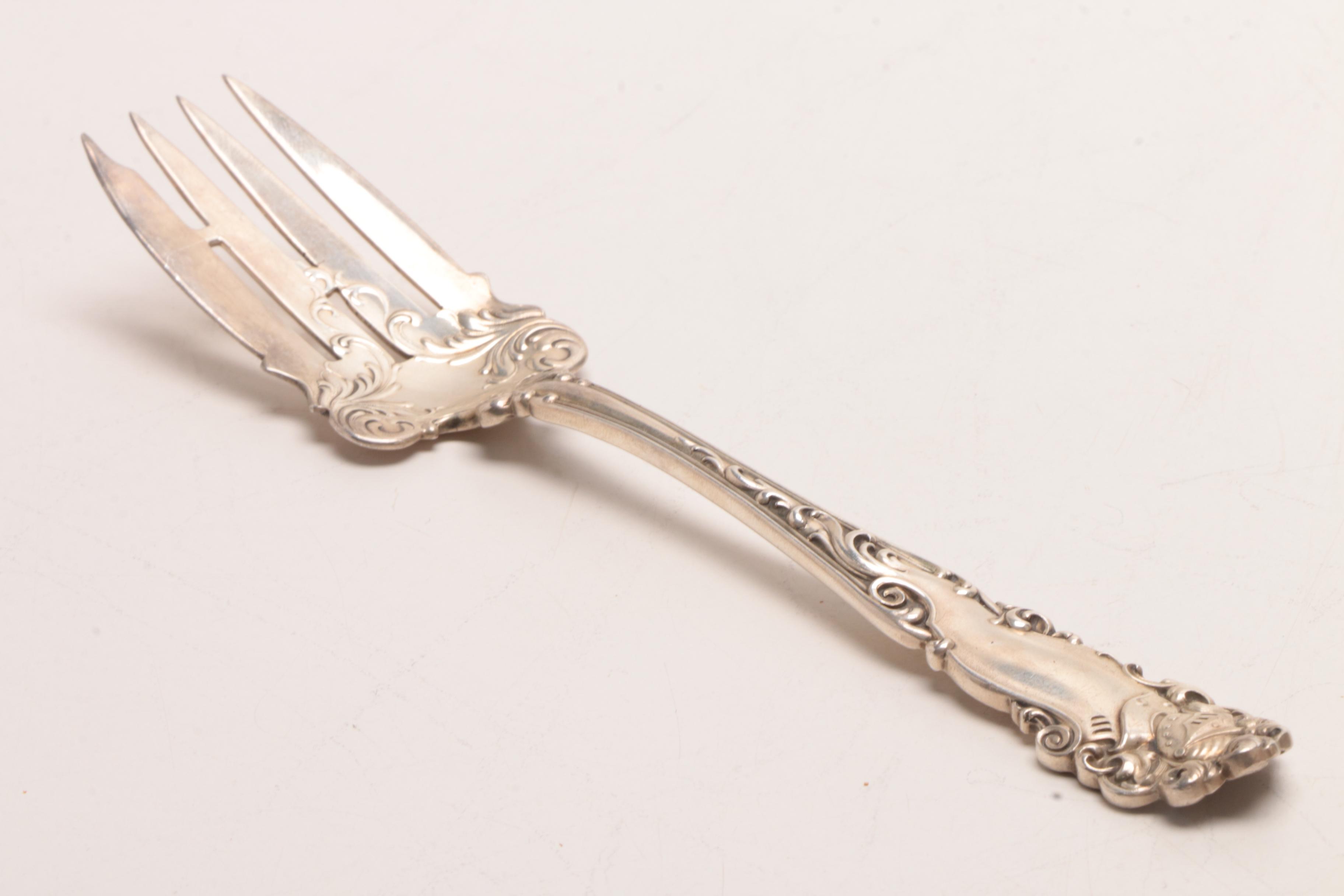 Gorham "Plymouth" and Alvin Mfg. Co. "Edward VII" Sterling Serving Utensils