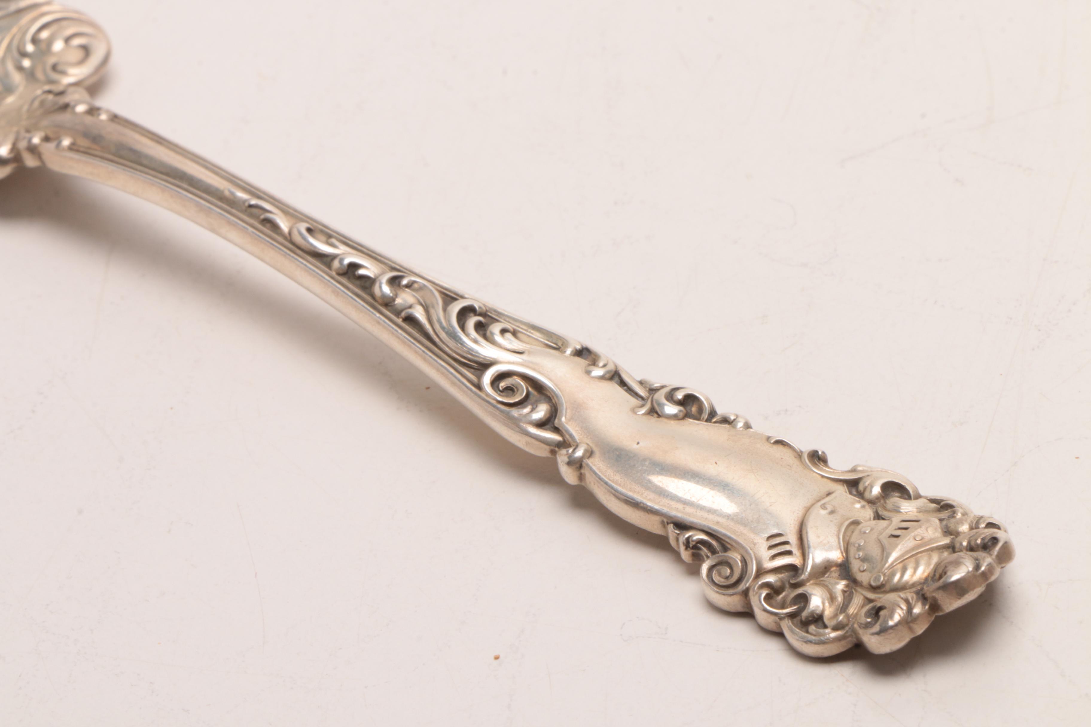 Gorham "Plymouth" and Alvin Mfg. Co. "Edward VII" Sterling Serving Utensils