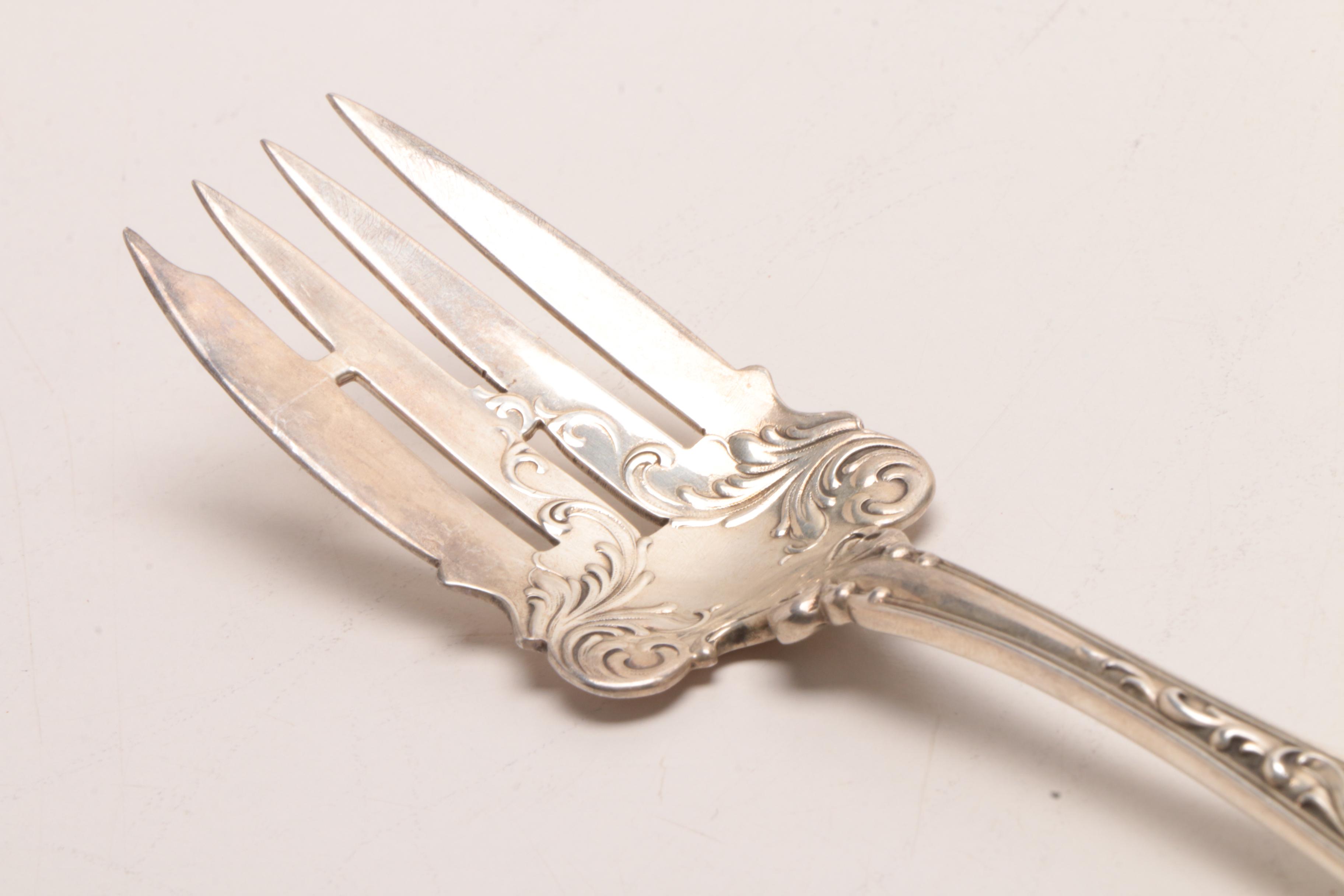 Gorham "Plymouth" and Alvin Mfg. Co. "Edward VII" Sterling Serving Utensils