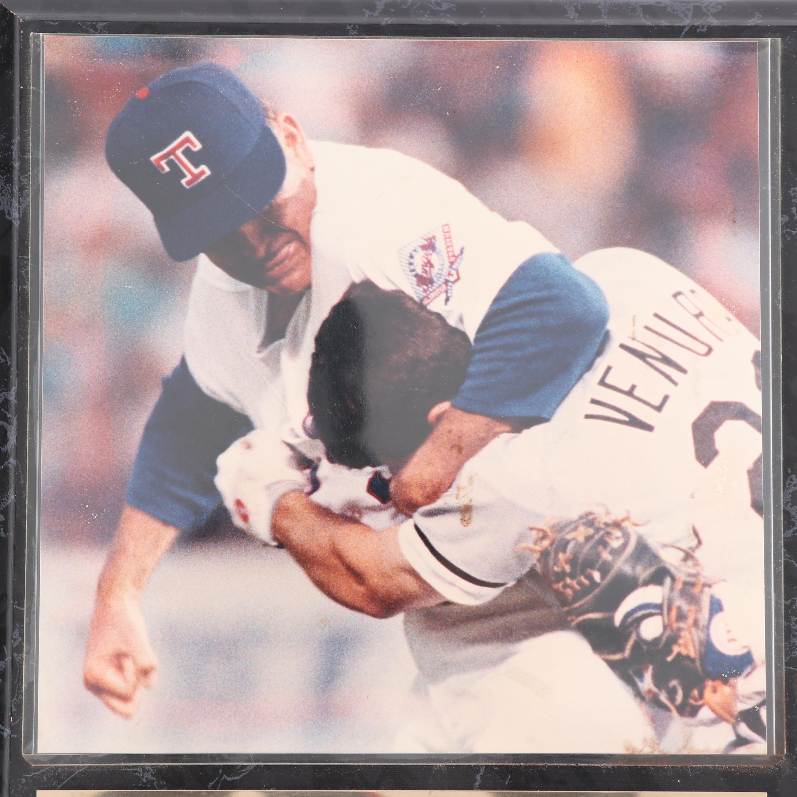 Nolan Ryan "Dont Mess With Tex" Plaque with Trading Cards