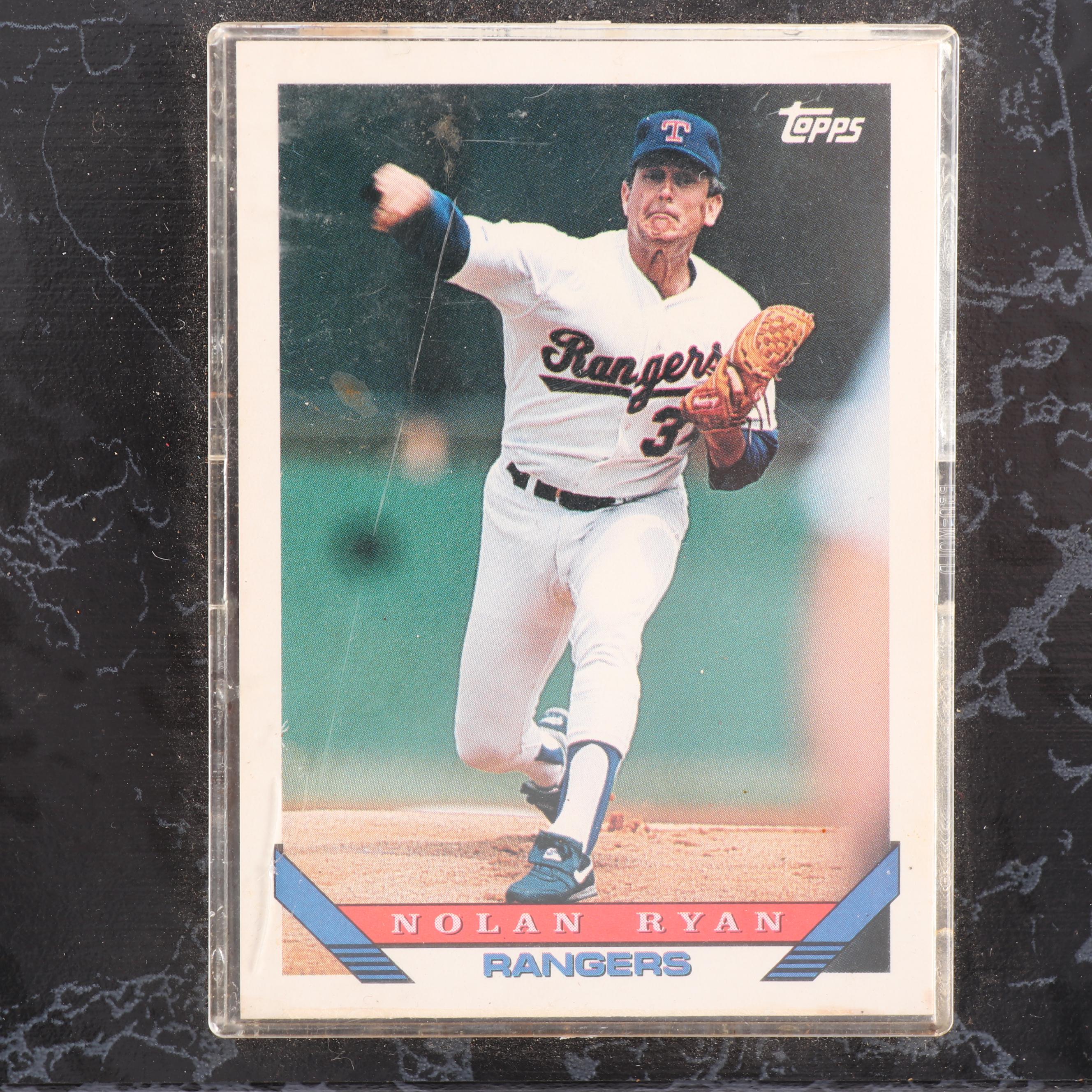 Nolan Ryan "Dont Mess With Tex" Plaque with Trading Cards