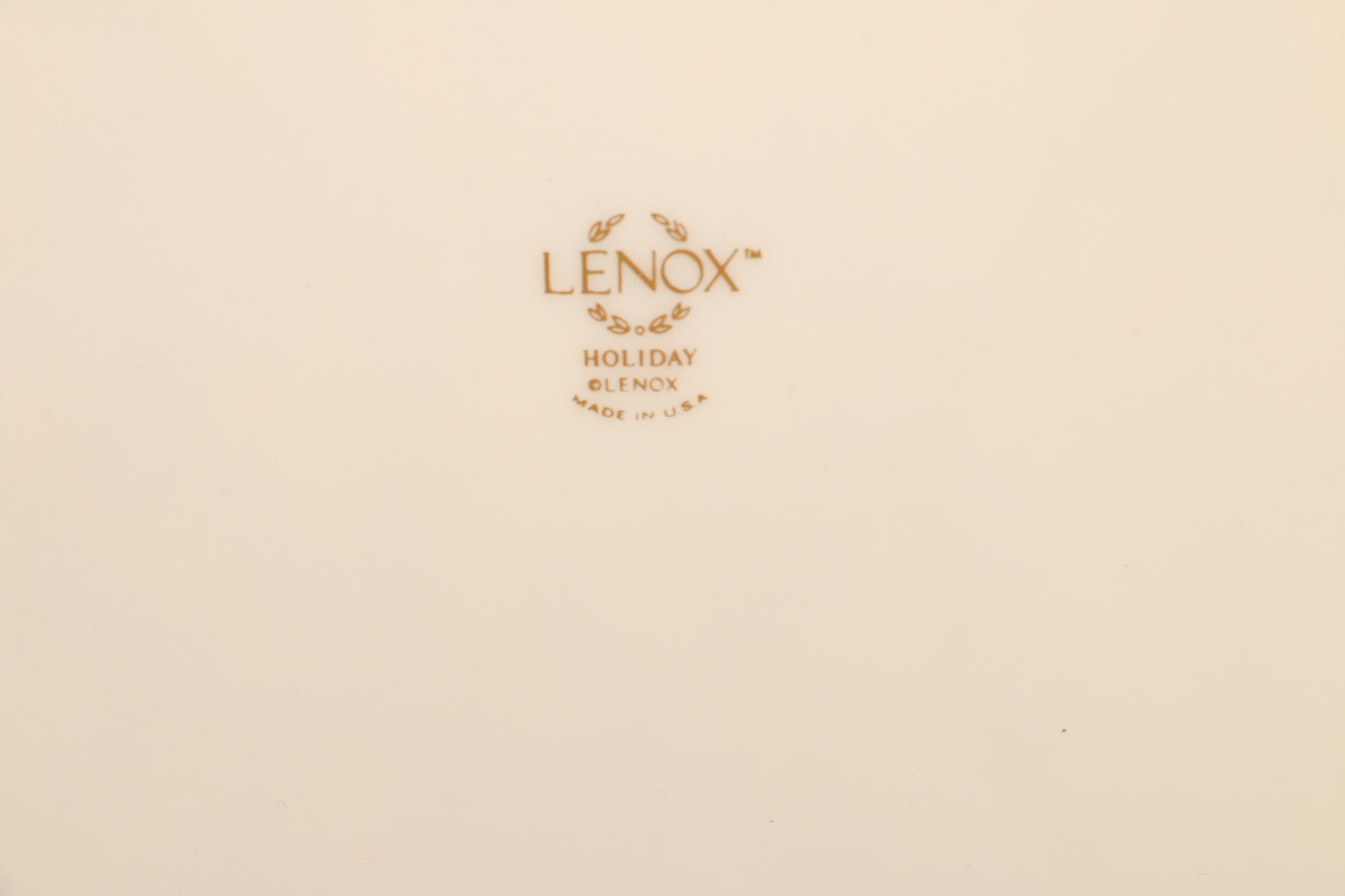 Lenox "Holiday" Bone China Dinnerware
