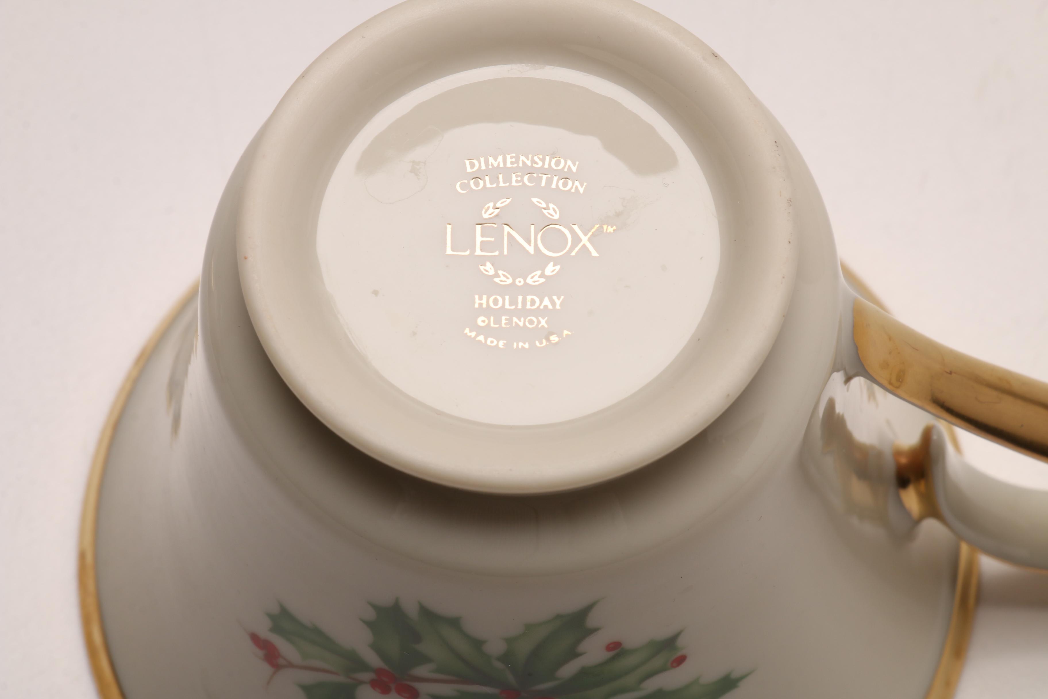 Lenox "Holiday" Bone China Dinnerware