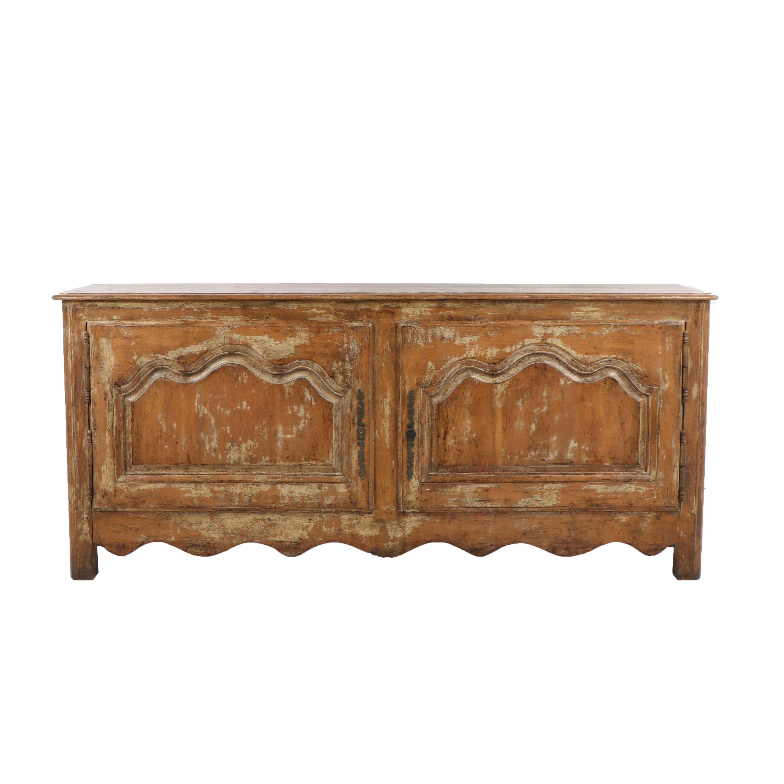 Country French Distressed Wood Buffet