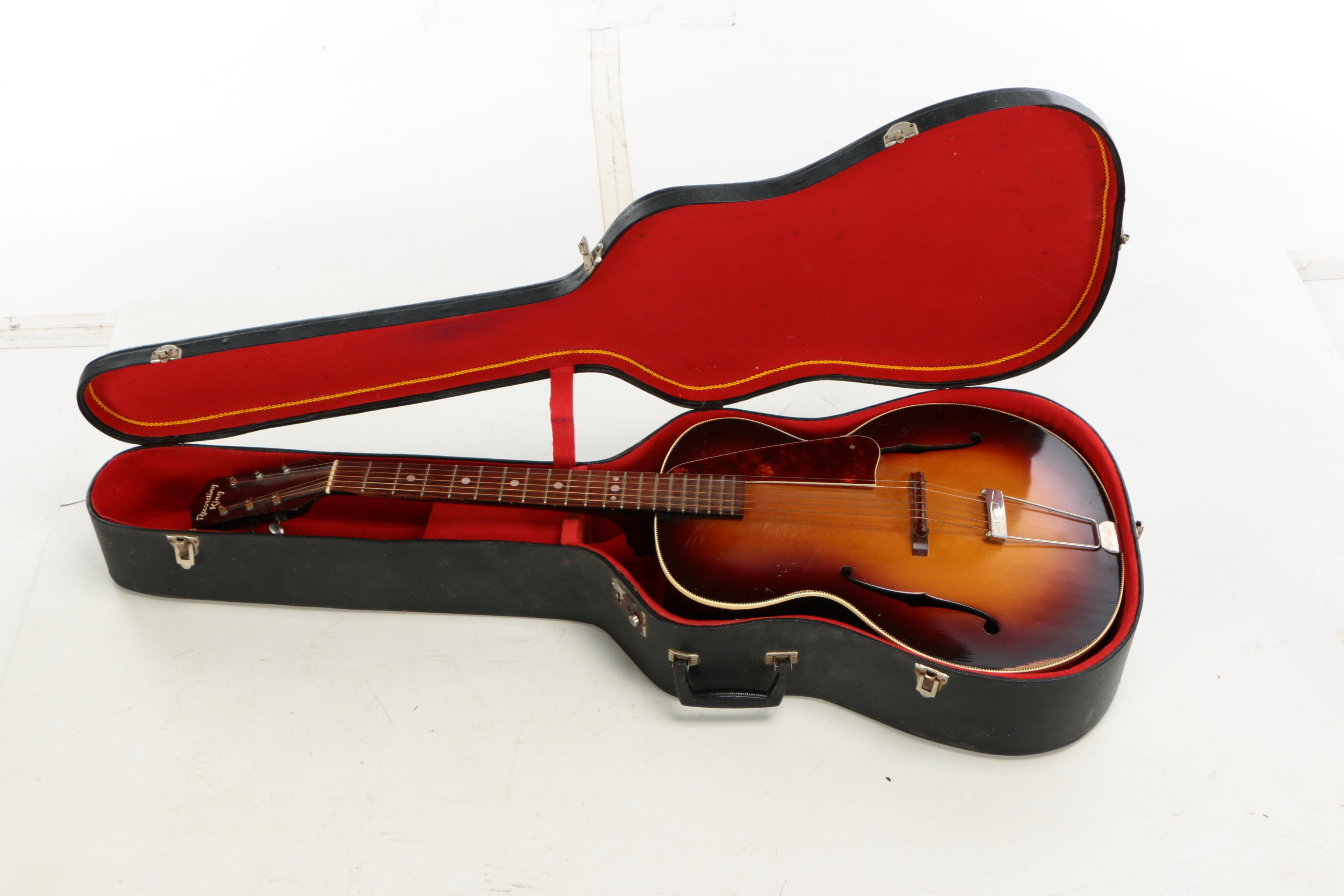 Recording King Hollow Body Archtop Acoustic Guitar, 1941