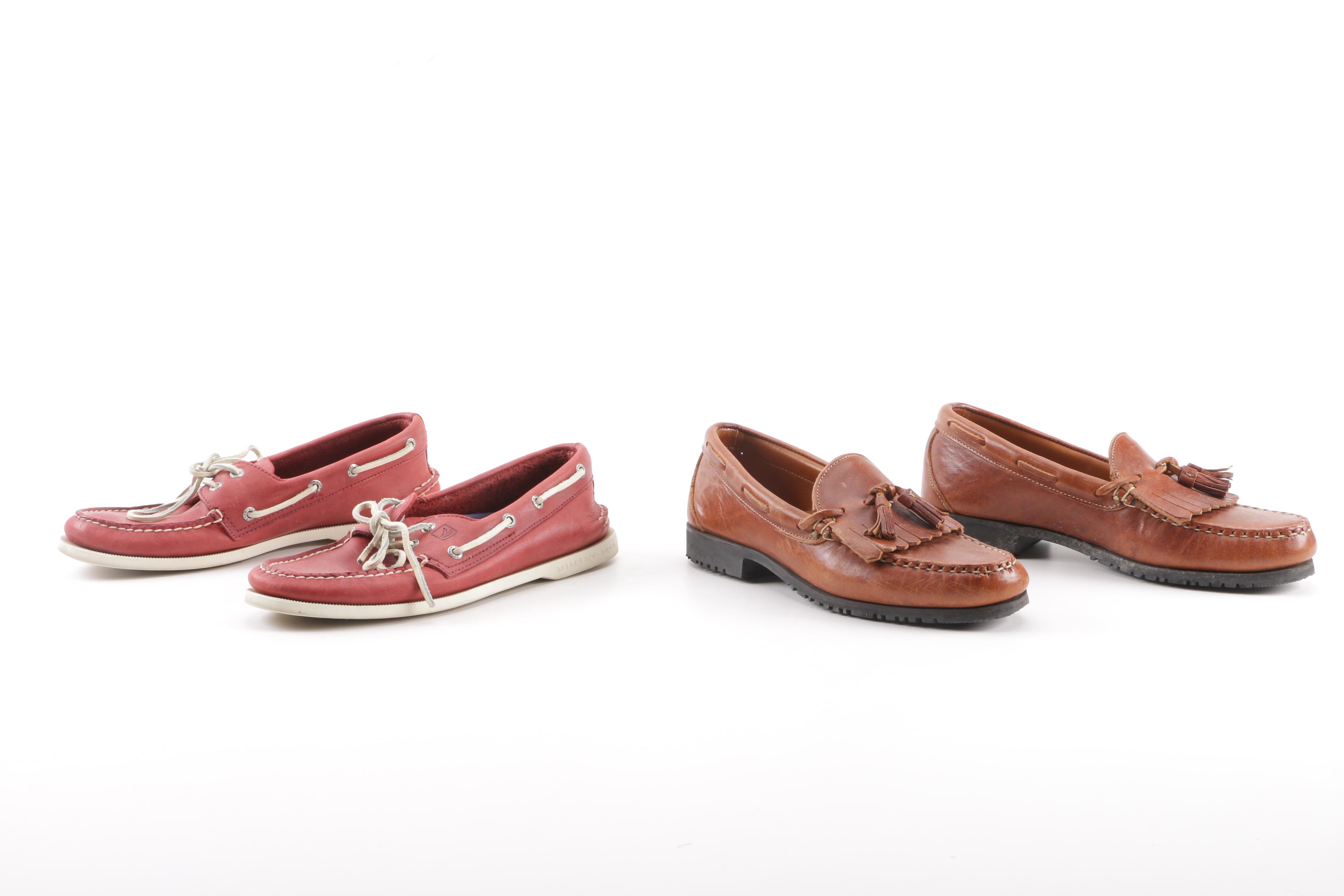 Sperry Leather Boat Shoes and AE by Allen Edmonds Nashua Leather Loafers