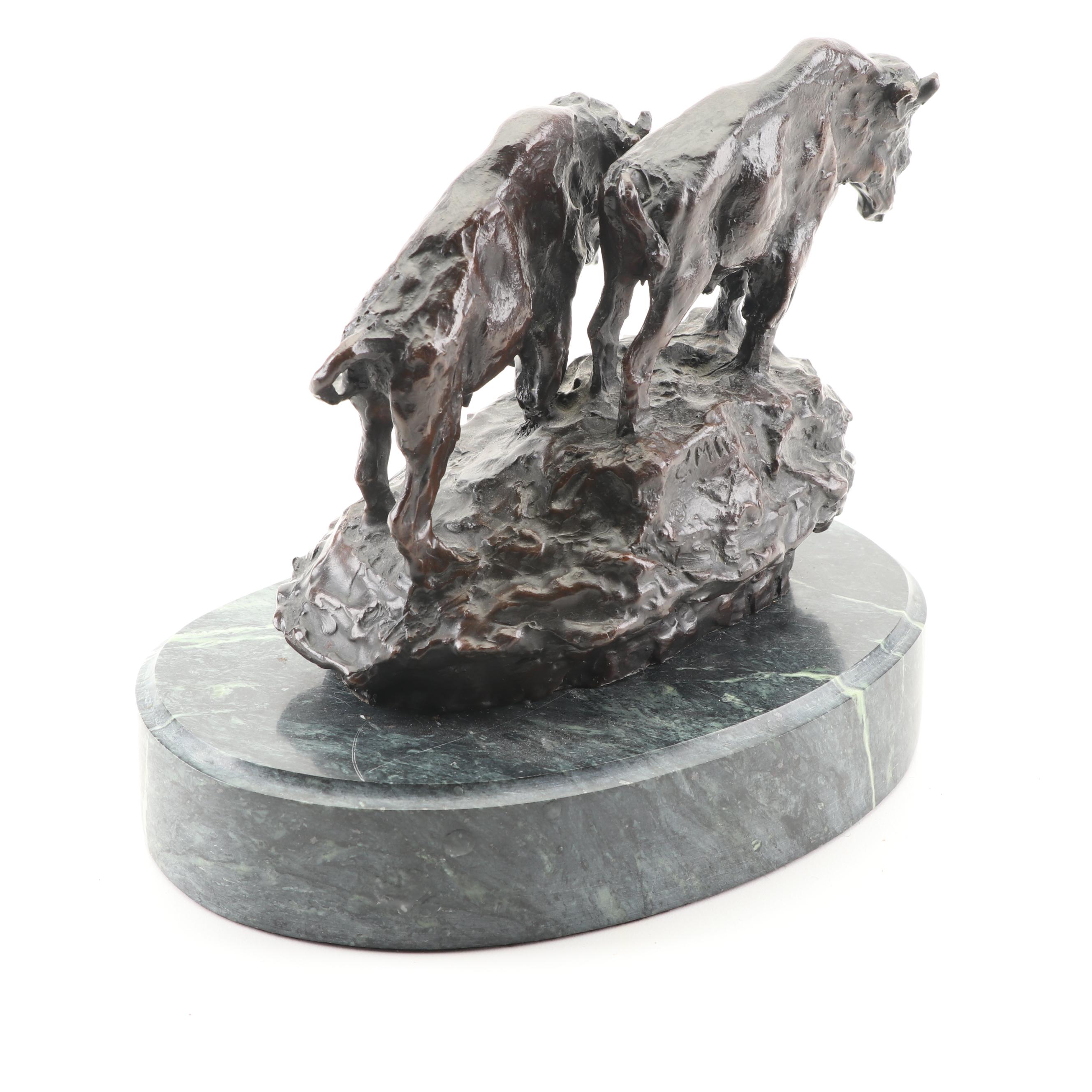 Reproduction Bronze Sculpture after Charles Marion Russell