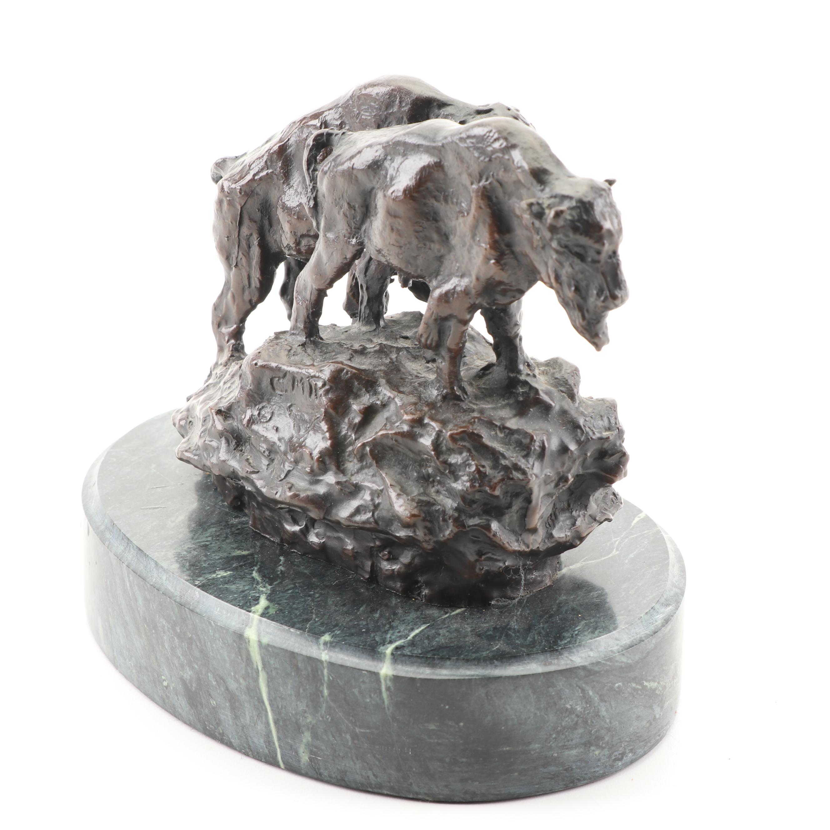 Reproduction Bronze Sculpture after Charles Marion Russell