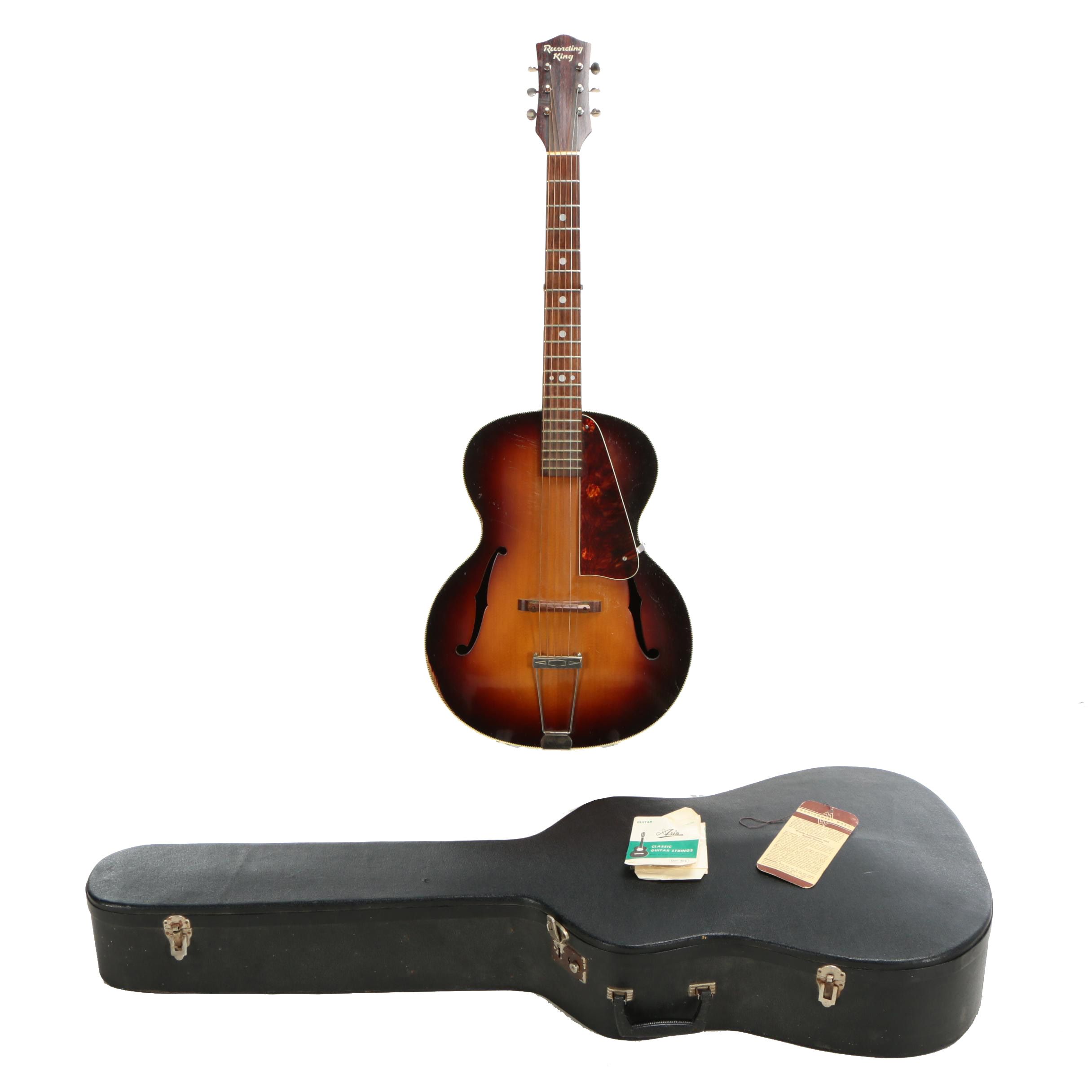 Recording King Hollow Body Archtop Acoustic Guitar, 1941