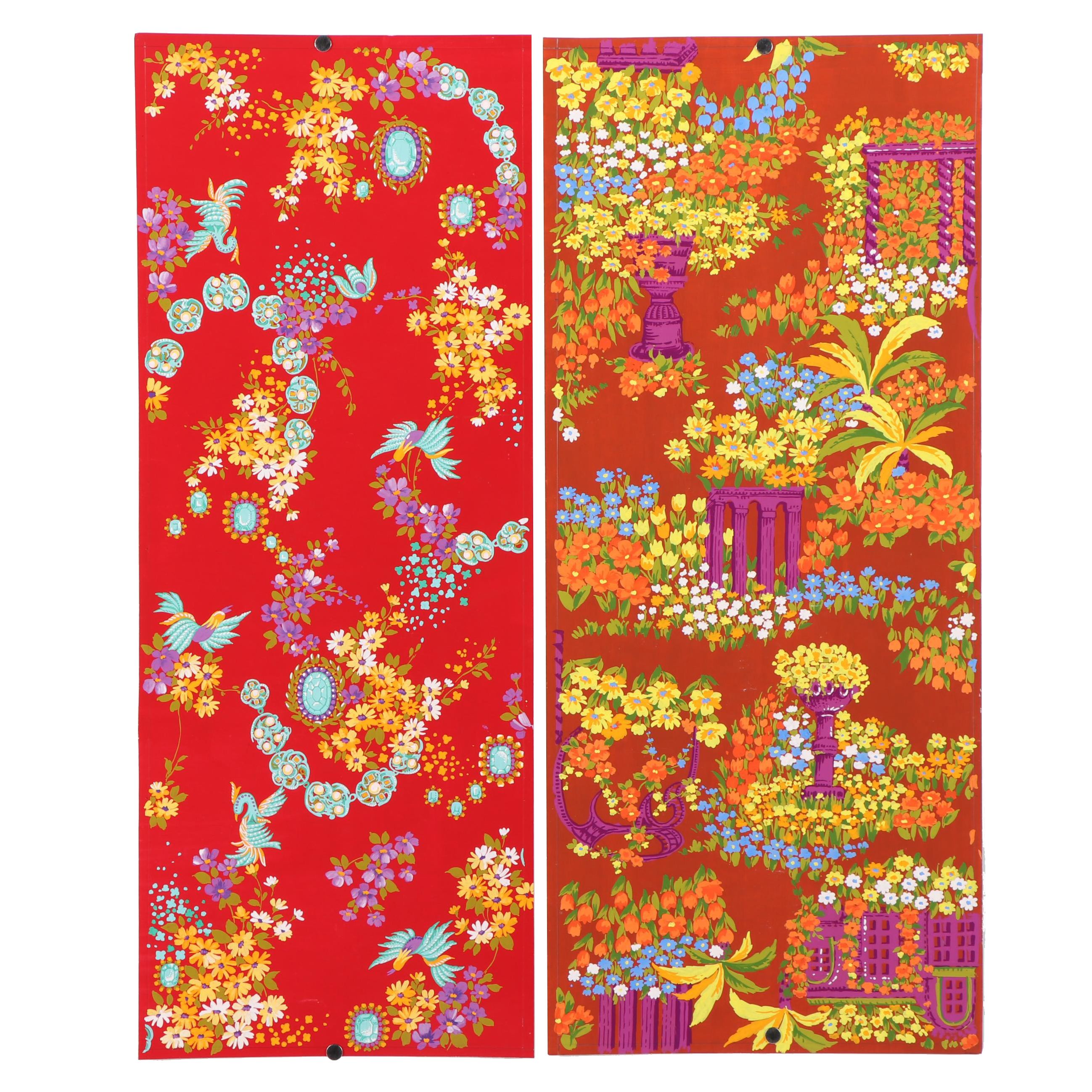 Marubeni Gouache Textile Design Proofs