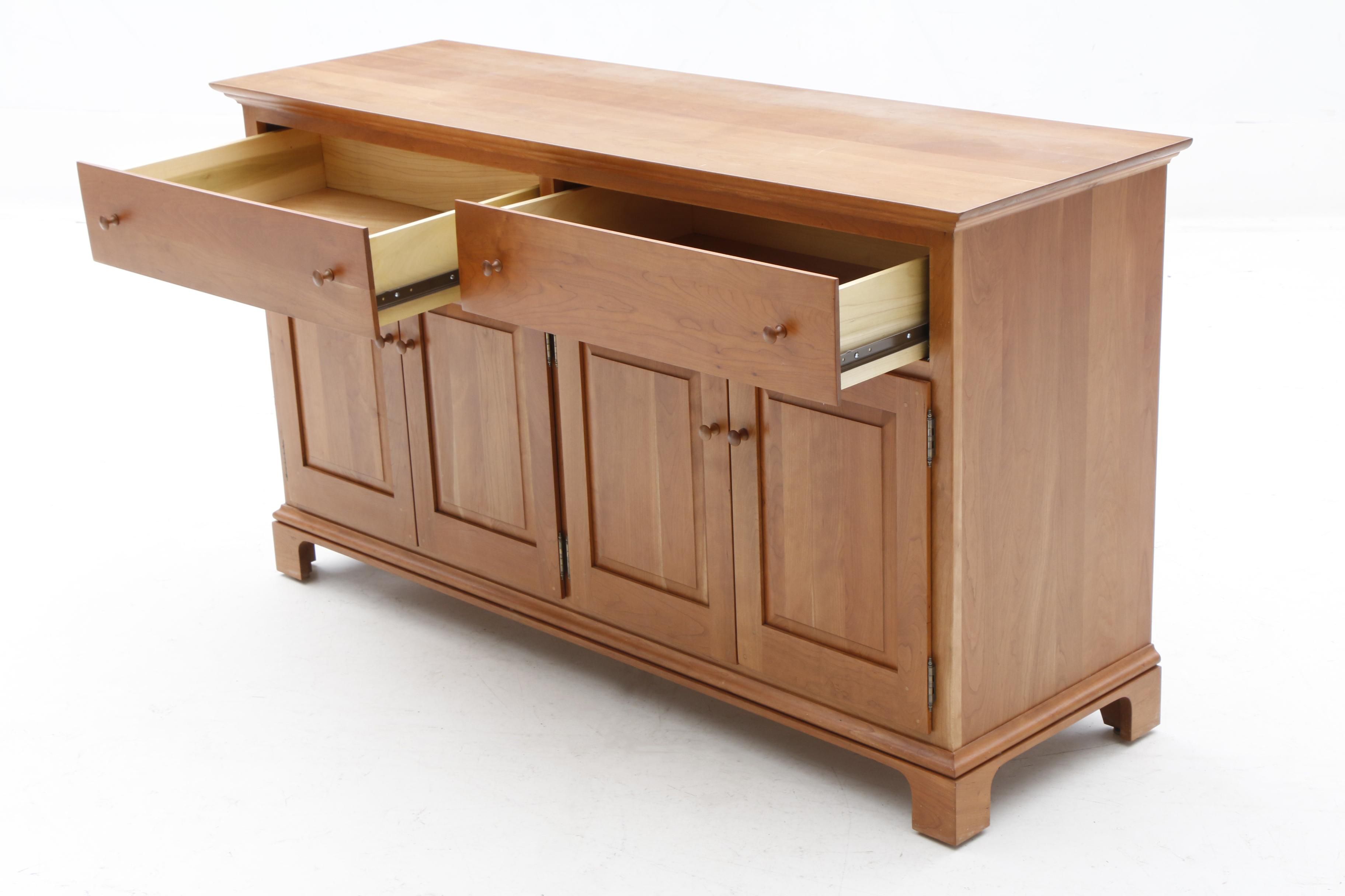 Contemporary Shaker Style Cherry Credenza by Arhaus