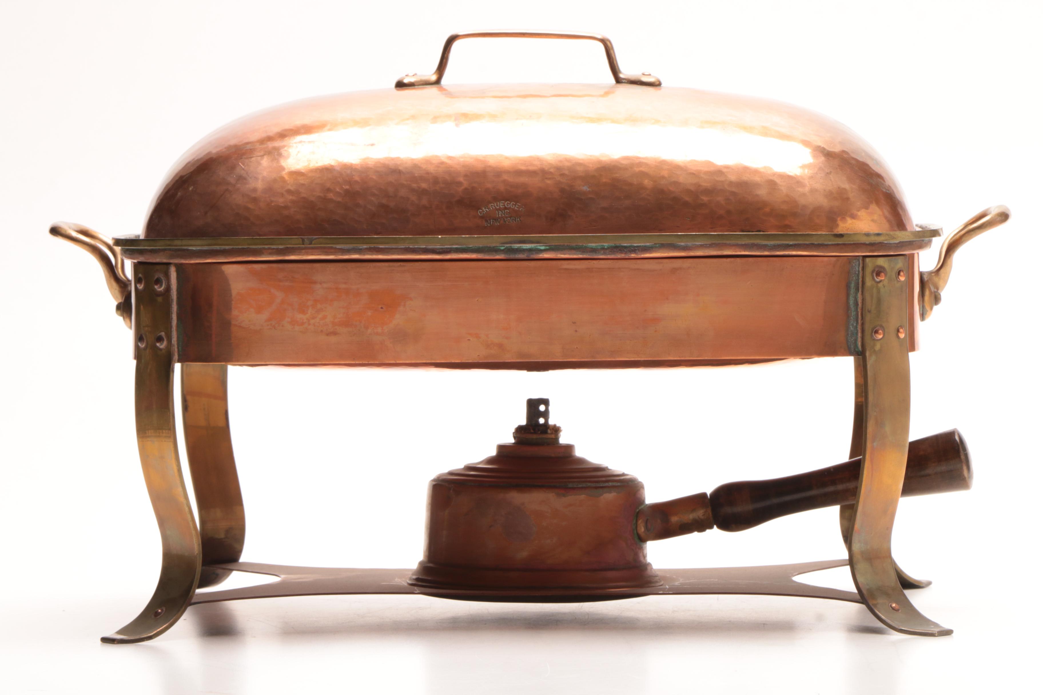 C.R. Ruegger Copper Chaffing Dish