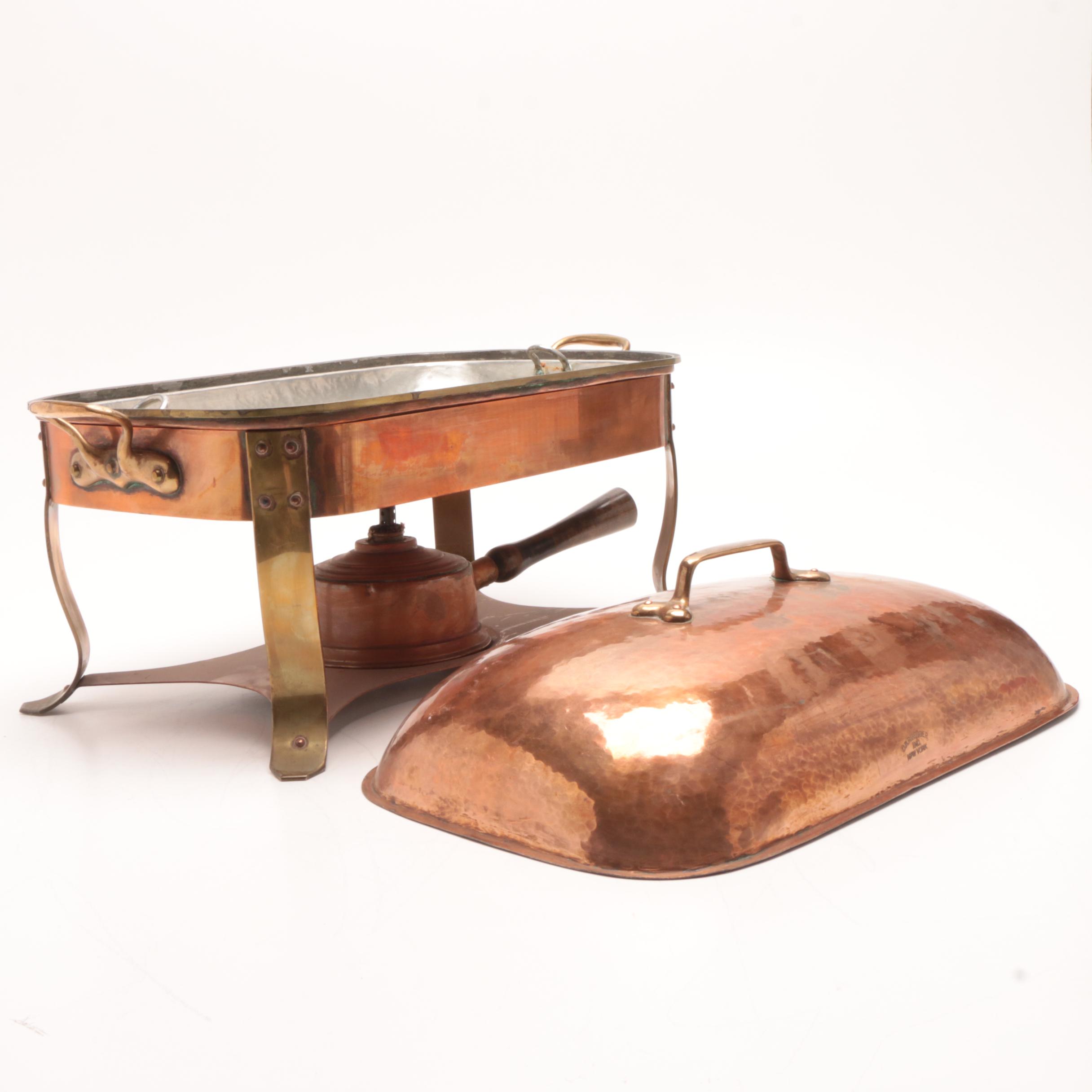C.R. Ruegger Copper Chaffing Dish