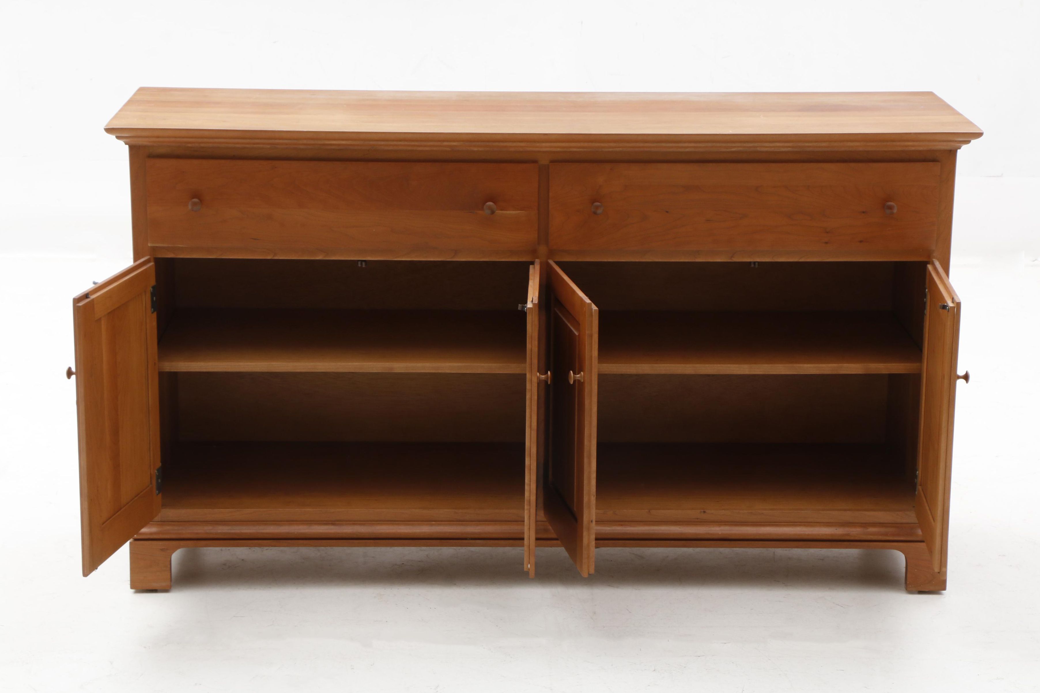 Contemporary Shaker Style Cherry Credenza by Arhaus