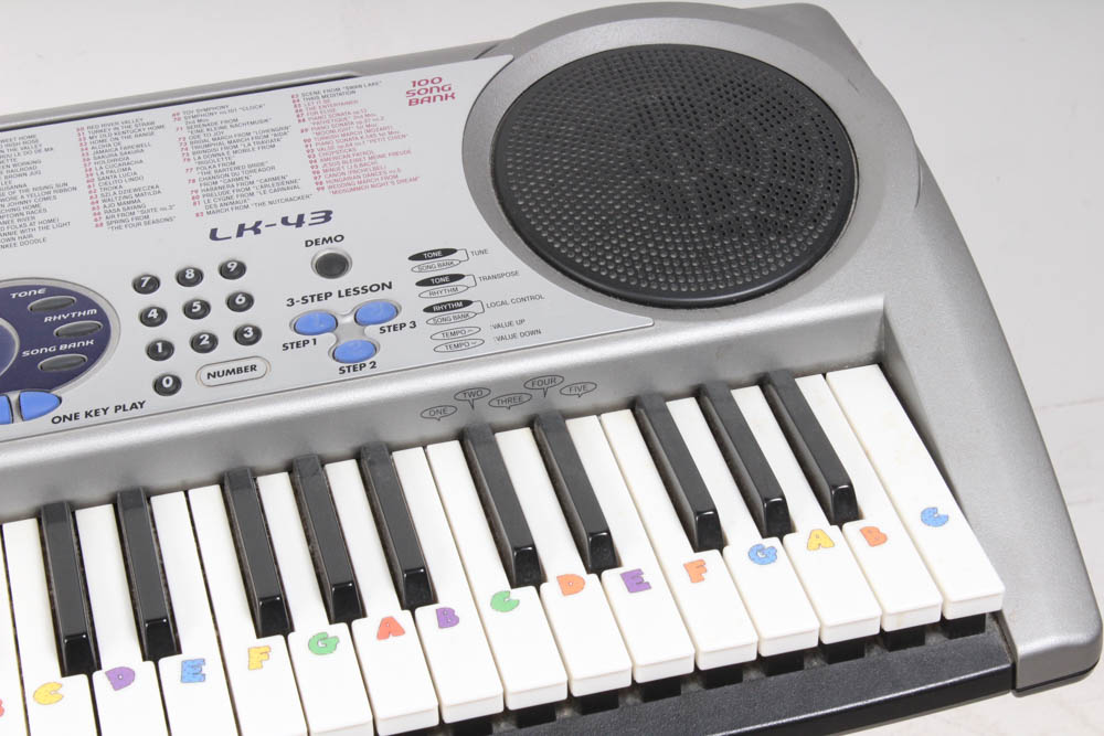 Casio "LK-43" Lighted Keyboard with Stand