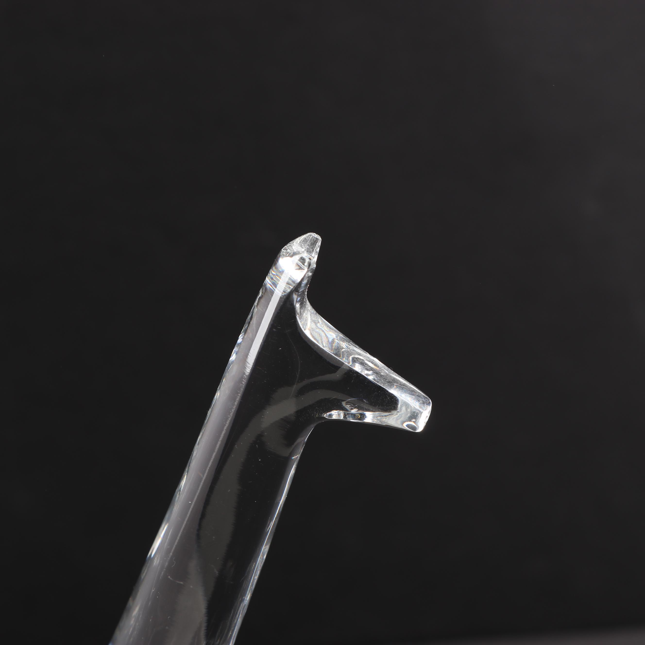 Baccarat Giraffe Crystal Figurine