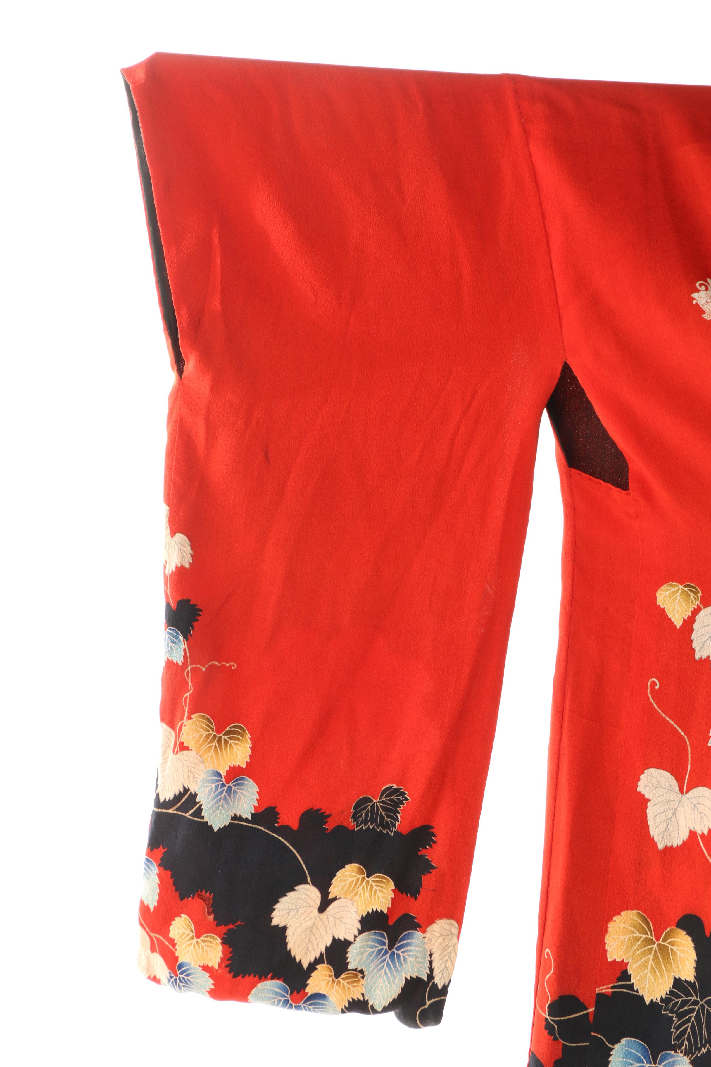 Japanese Handwoven Silk Haori Jacket and Chinese Embroidered Tangzhuang Jacket