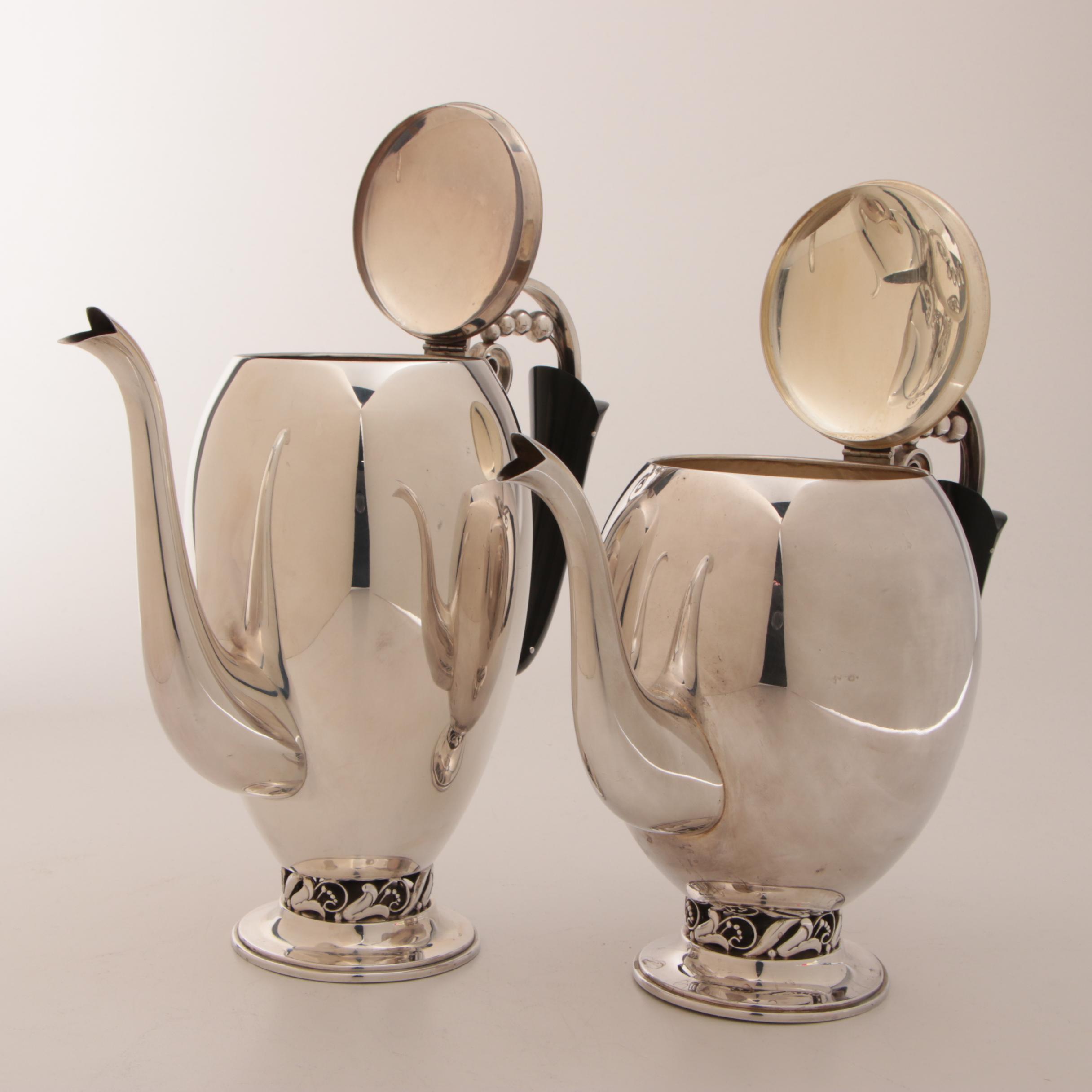 Esquire 950 Silver Danish Style Tea Set