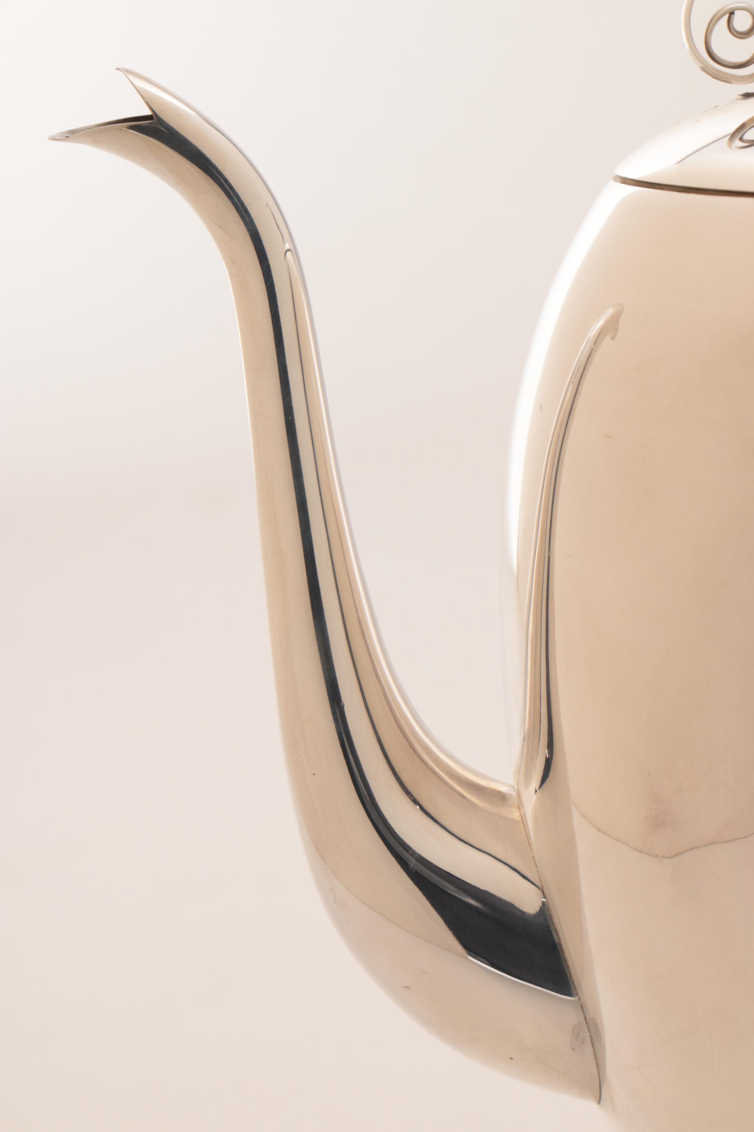 Esquire 950 Silver Danish Style Tea Set