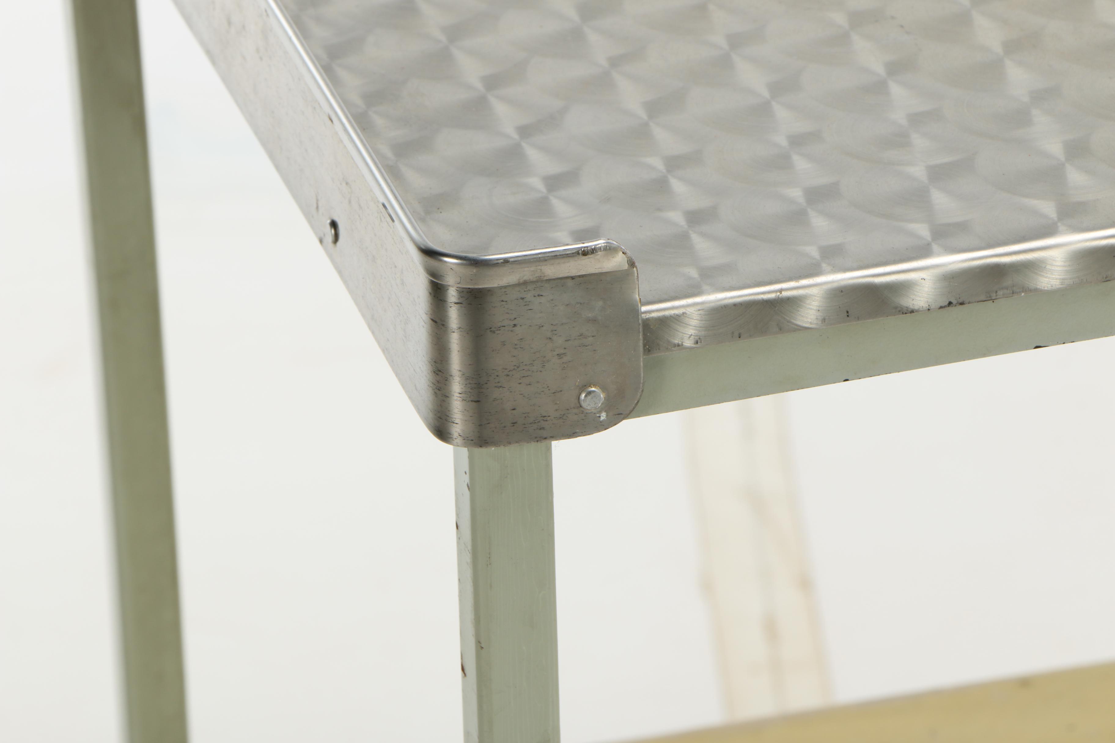 Industrial Metal Rolling Cart, 20th Century