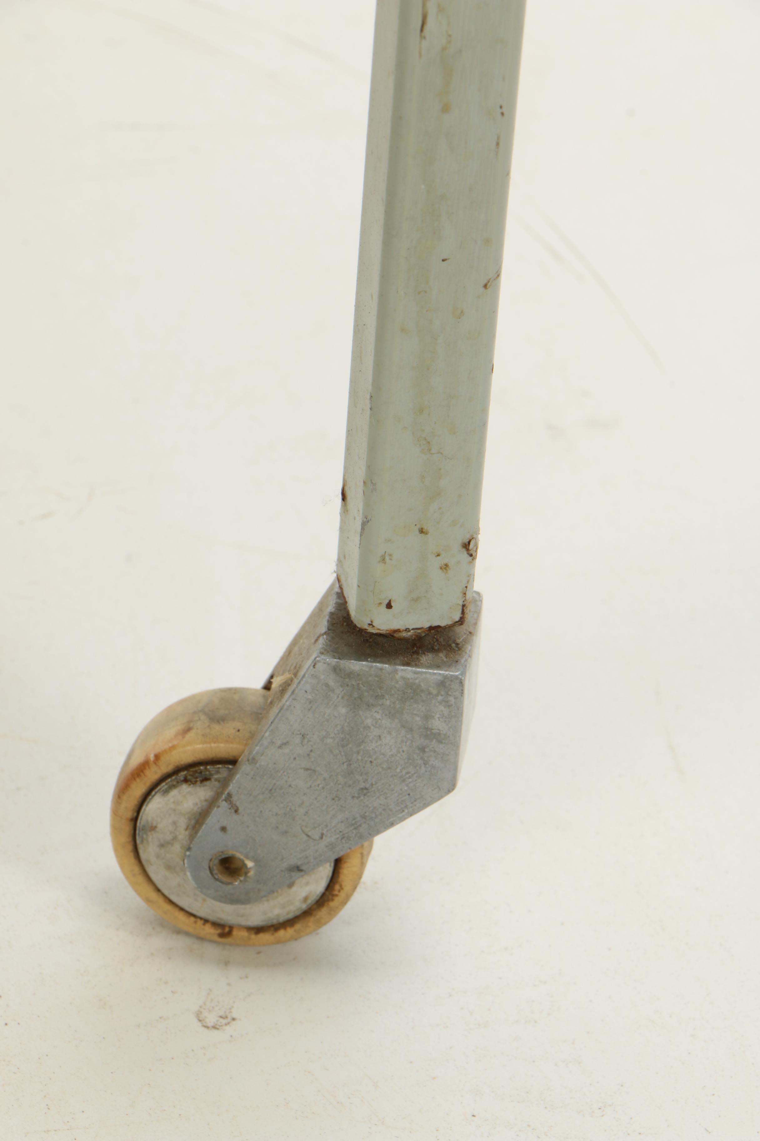 Industrial Metal Rolling Cart, 20th Century