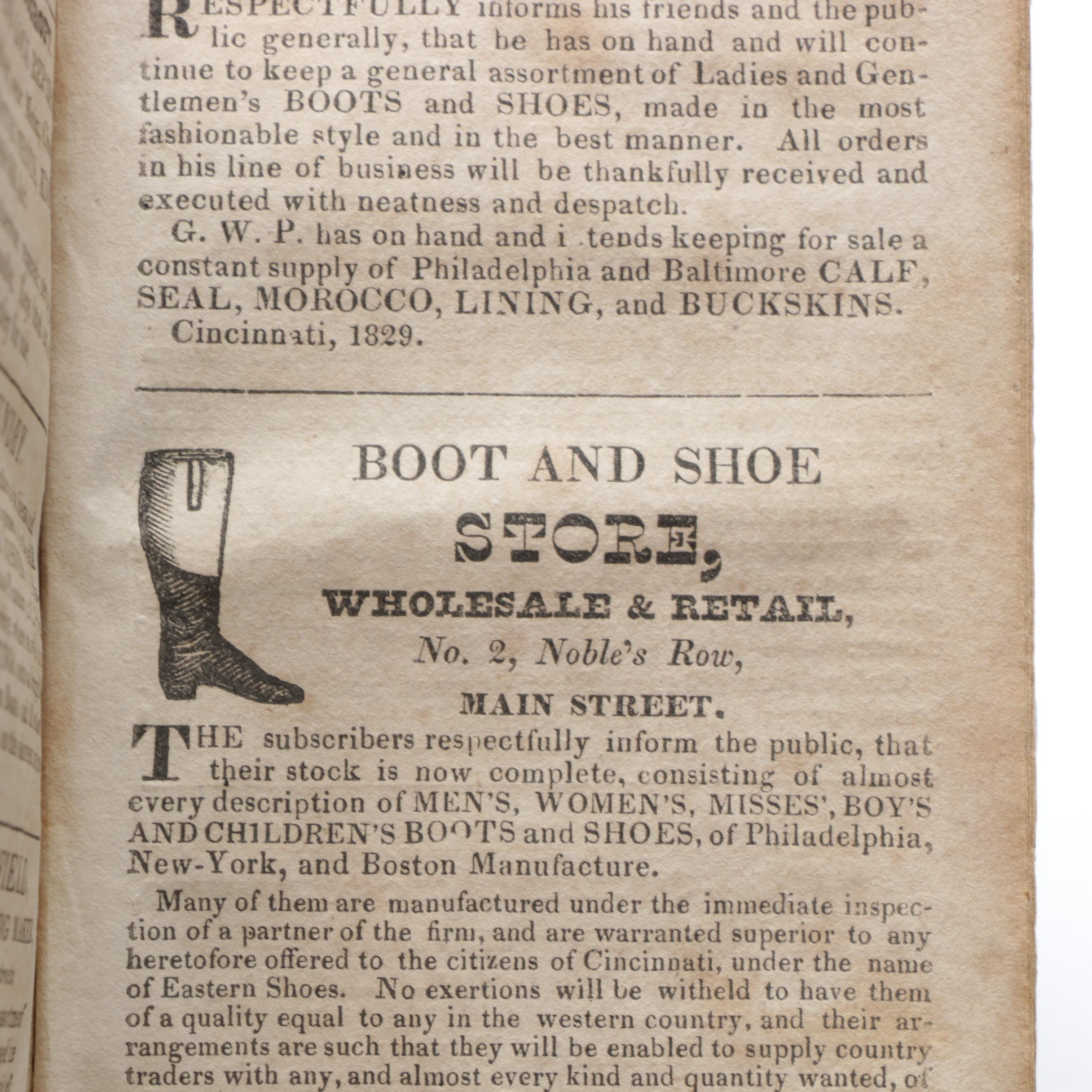1829 "Cincinnati Directory"