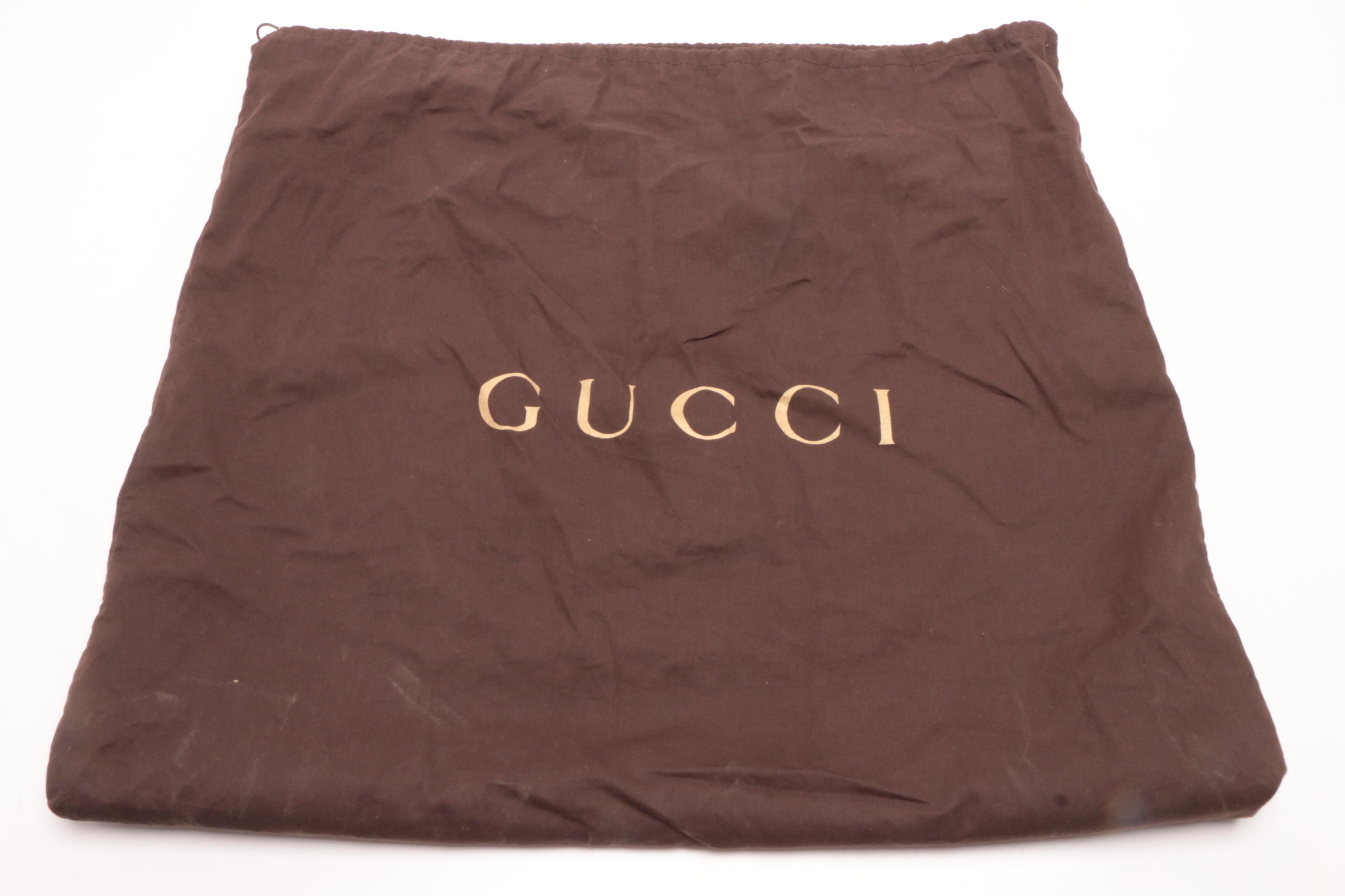 Gucci Gray Calfskin Duilio Brogue Large New Jackie Shoulder Bag