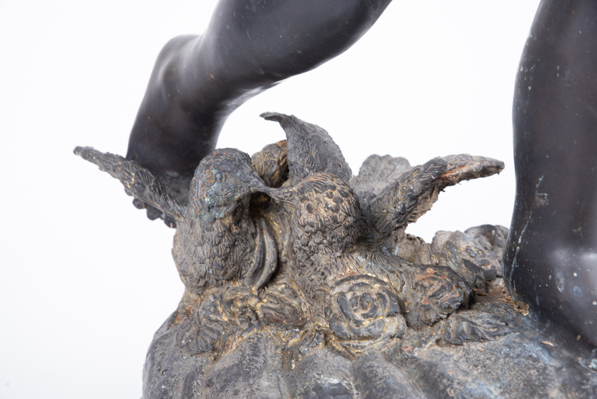 J. Daste Bronze Cherub Sculpture