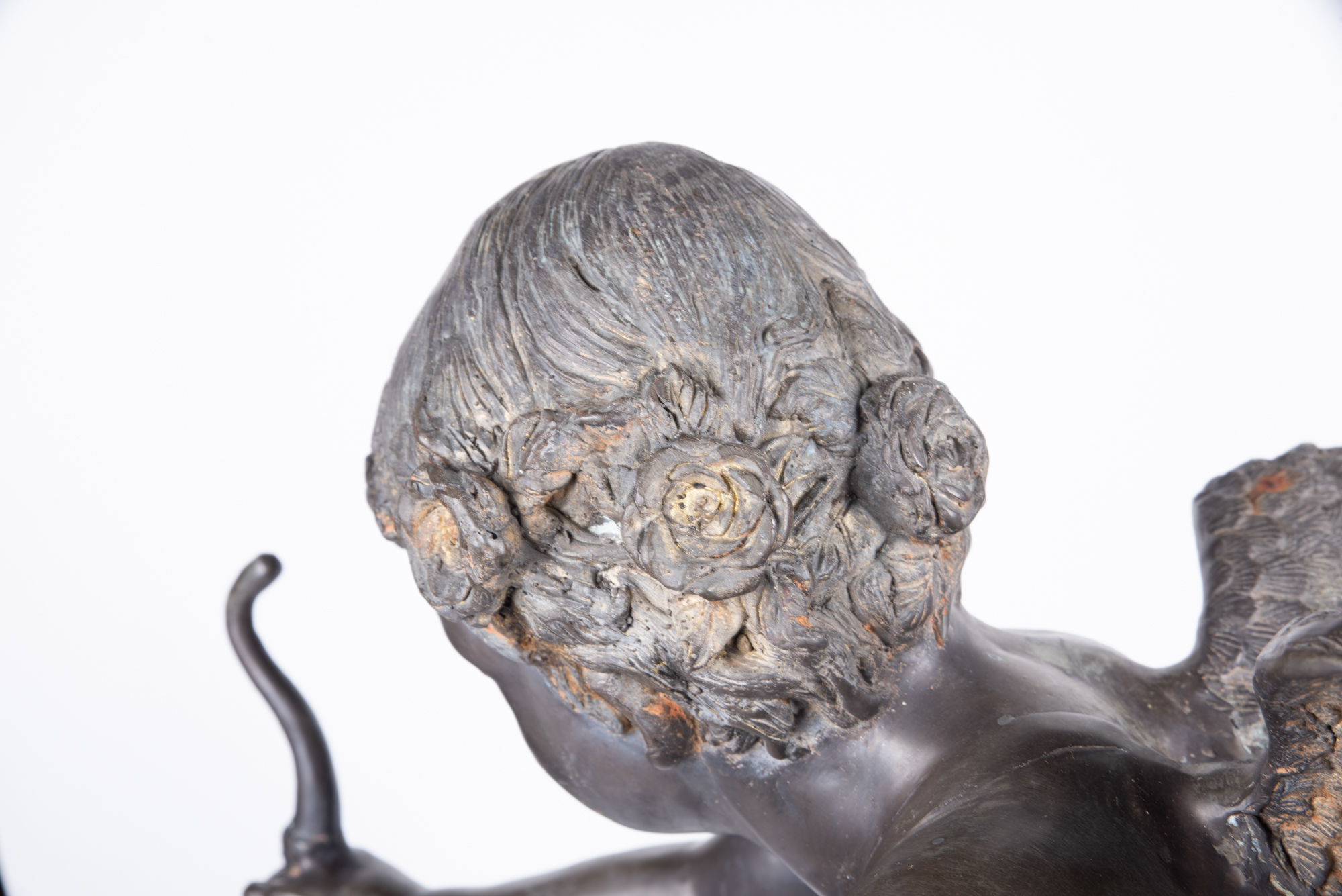 J. Daste Bronze Cherub Sculpture