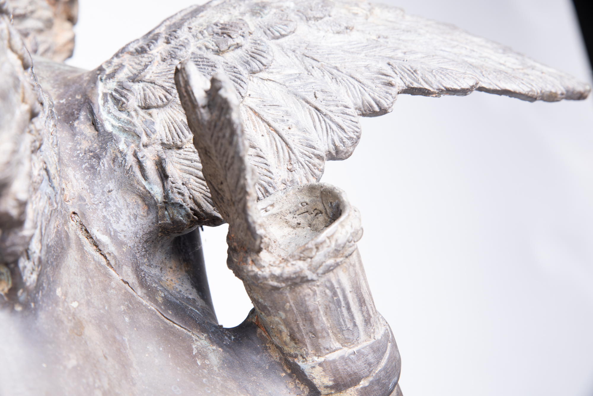 J. Daste Bronze Cherub Sculpture