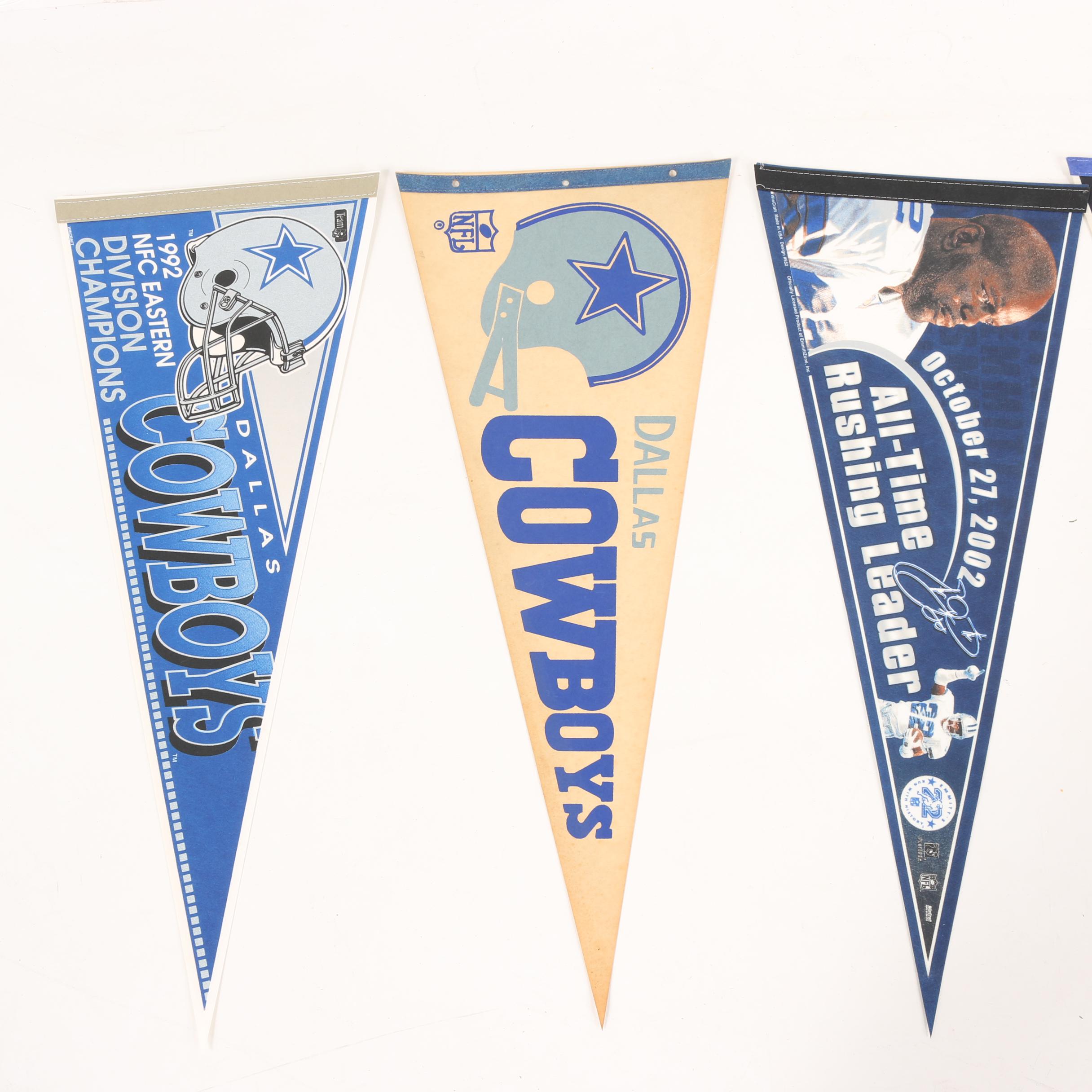 Vintage Dallas Cowboys Pennants, including Superbowl