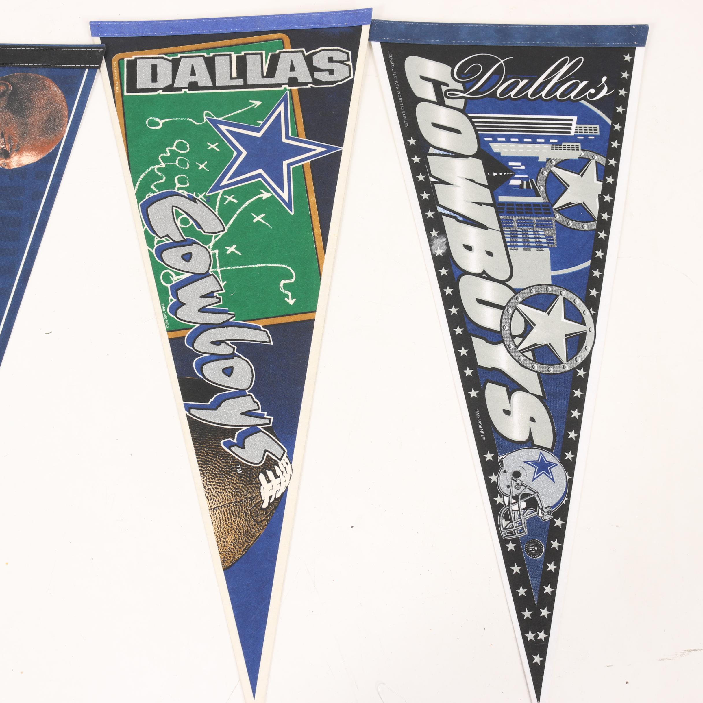 Vintage Dallas Cowboys Pennants, including Superbowl