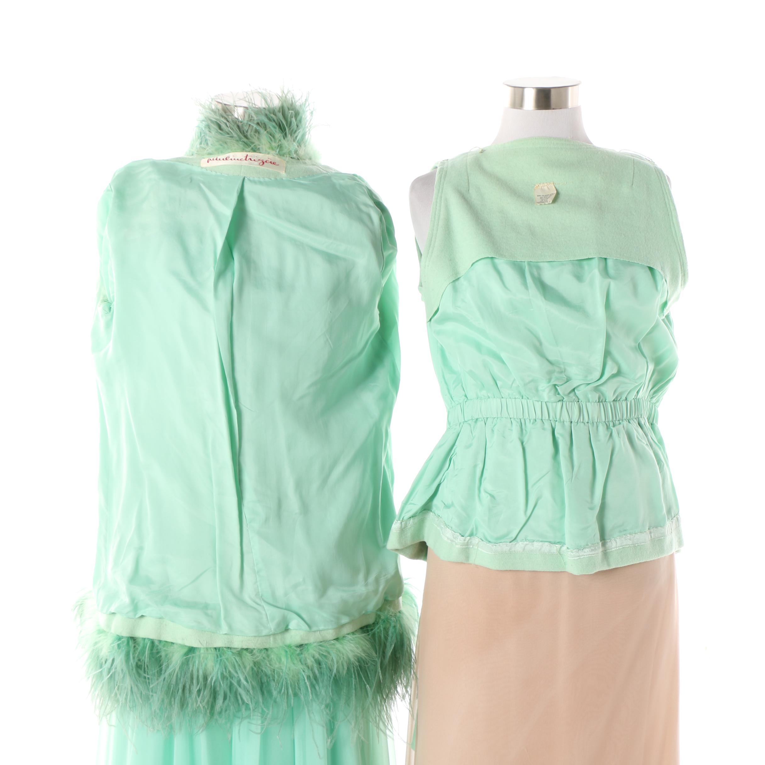 1970s Vintage Formal Wear Including Pauline Trigère and Khorshed for Sansappelle