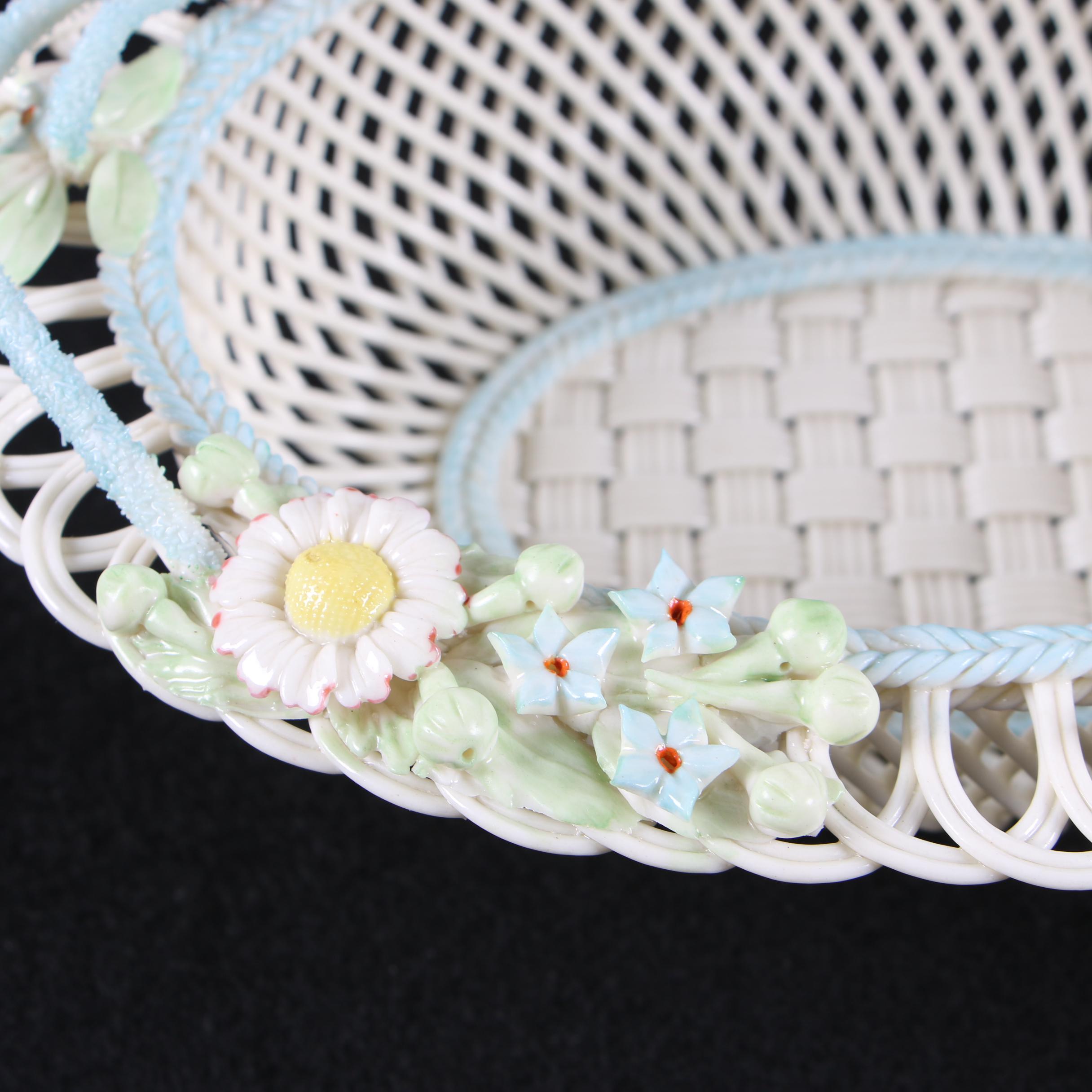 Belleek Floral Porcelain Baskets including "Enchanted Isle"