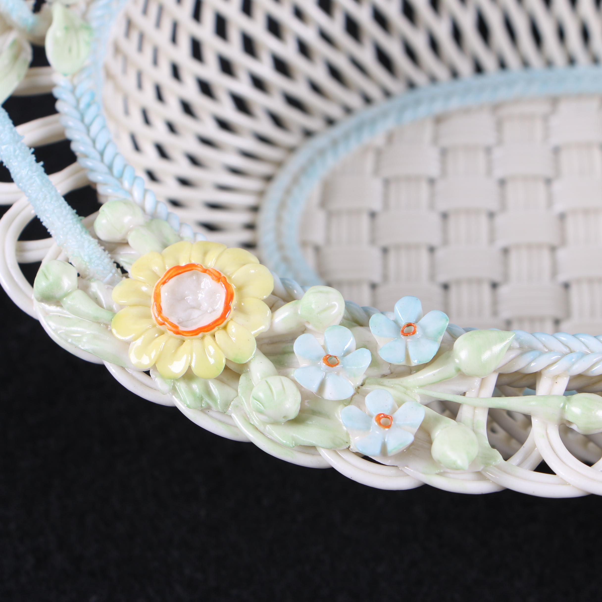 Belleek Floral Porcelain Baskets including "Enchanted Isle"