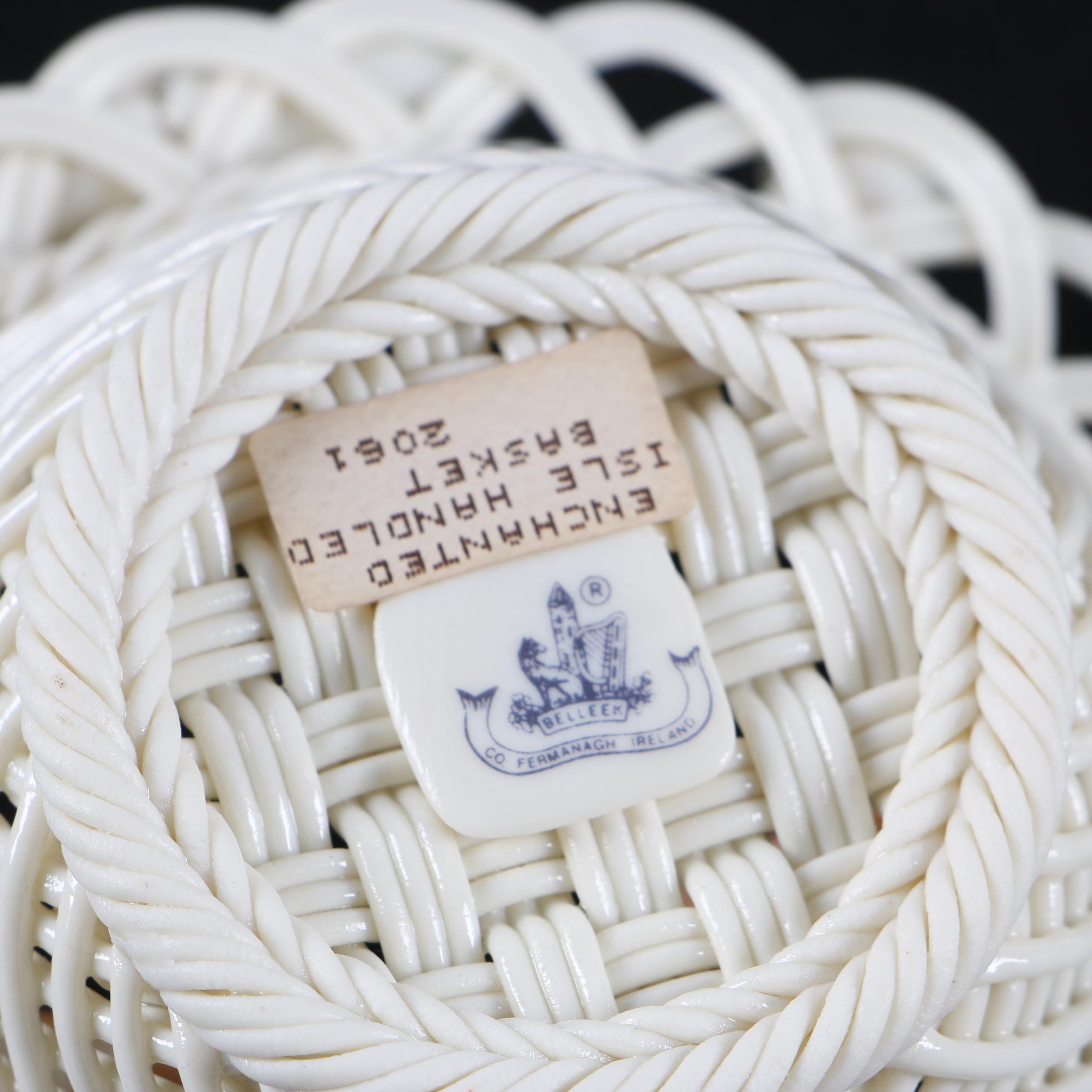 Belleek Floral Porcelain Baskets including "Enchanted Isle"