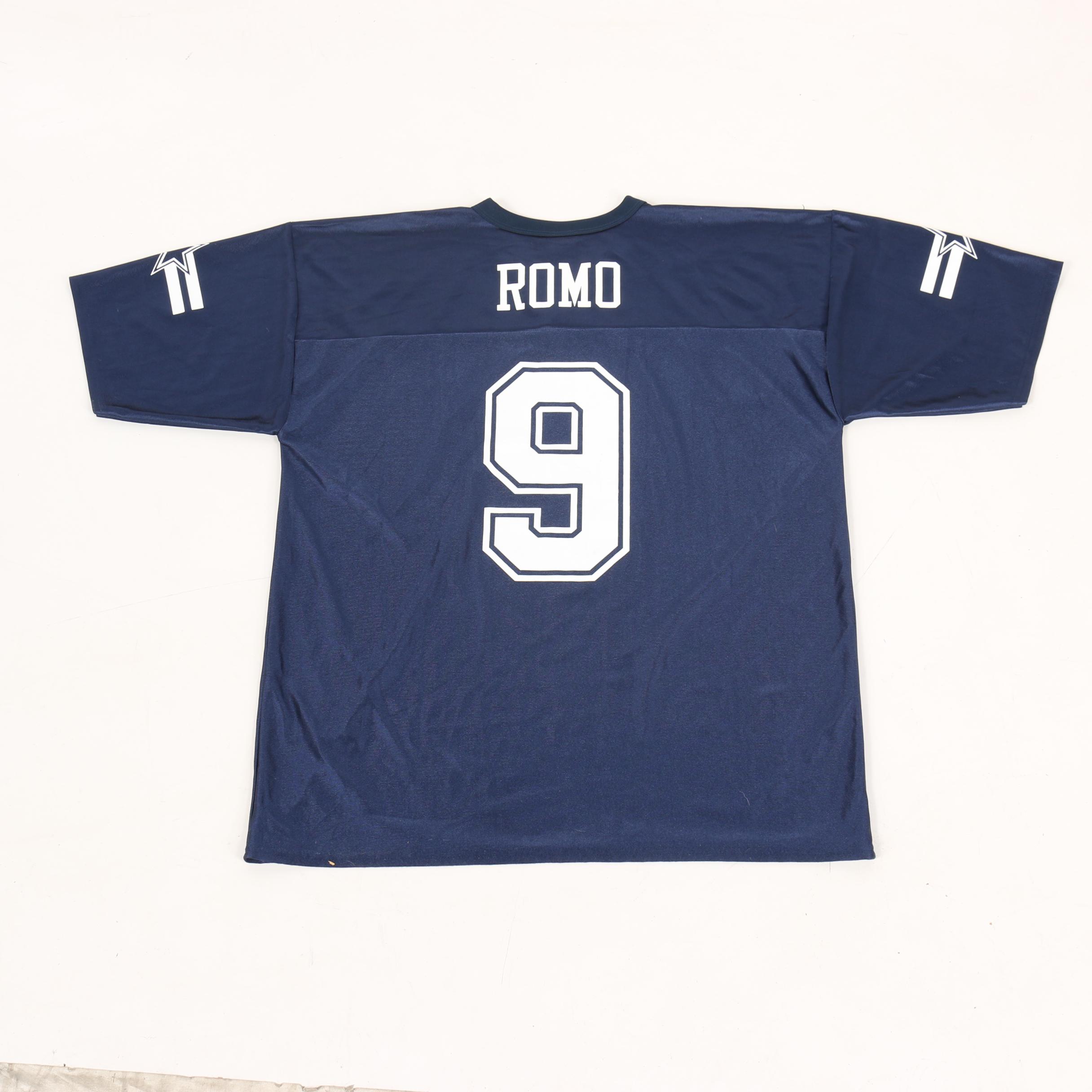 Troy Aikman, Tony Romo, Ricky Williams and Miles Austin Dallas Cowboy Jerseys
