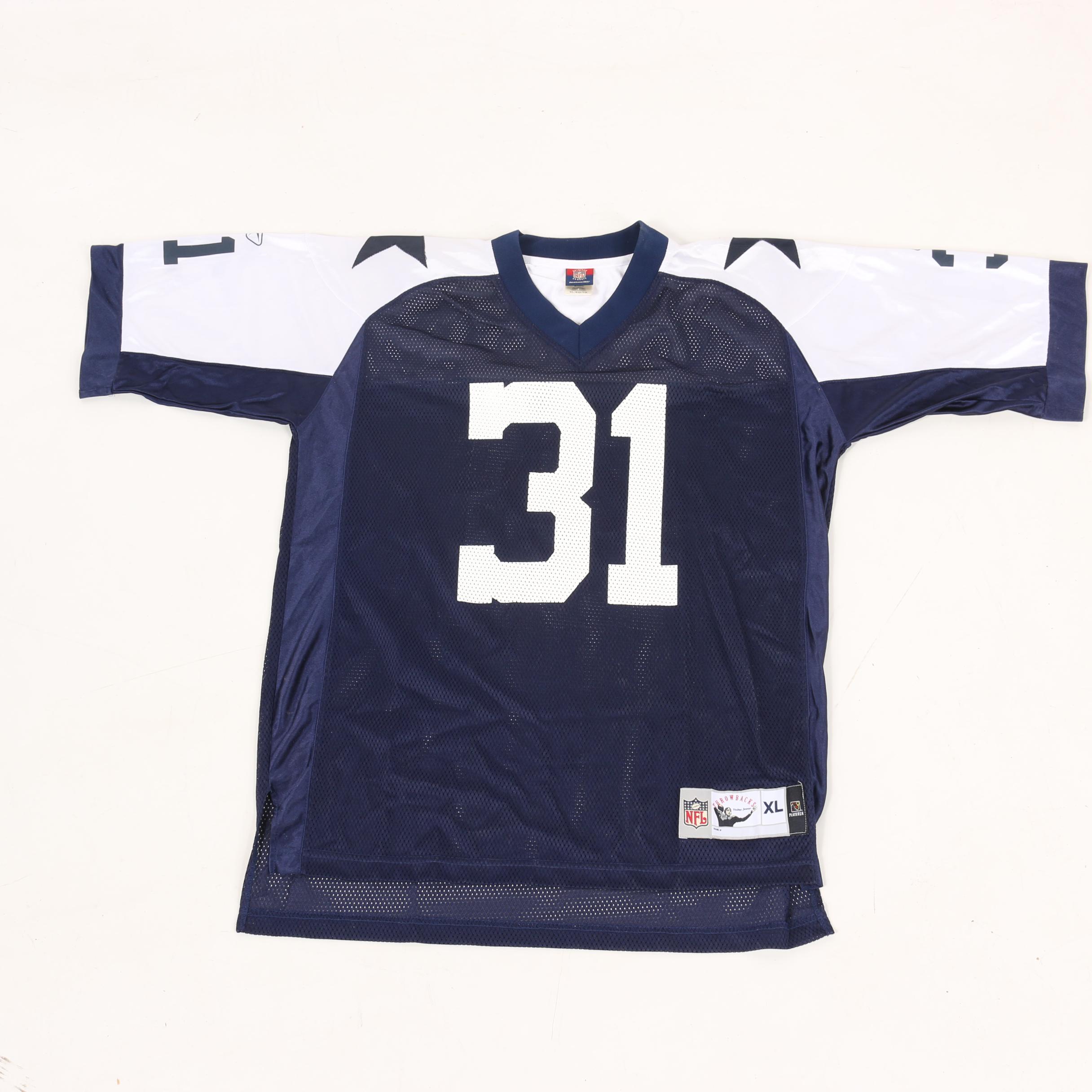 Troy Aikman, Tony Romo, Ricky Williams and Miles Austin Dallas Cowboy Jerseys