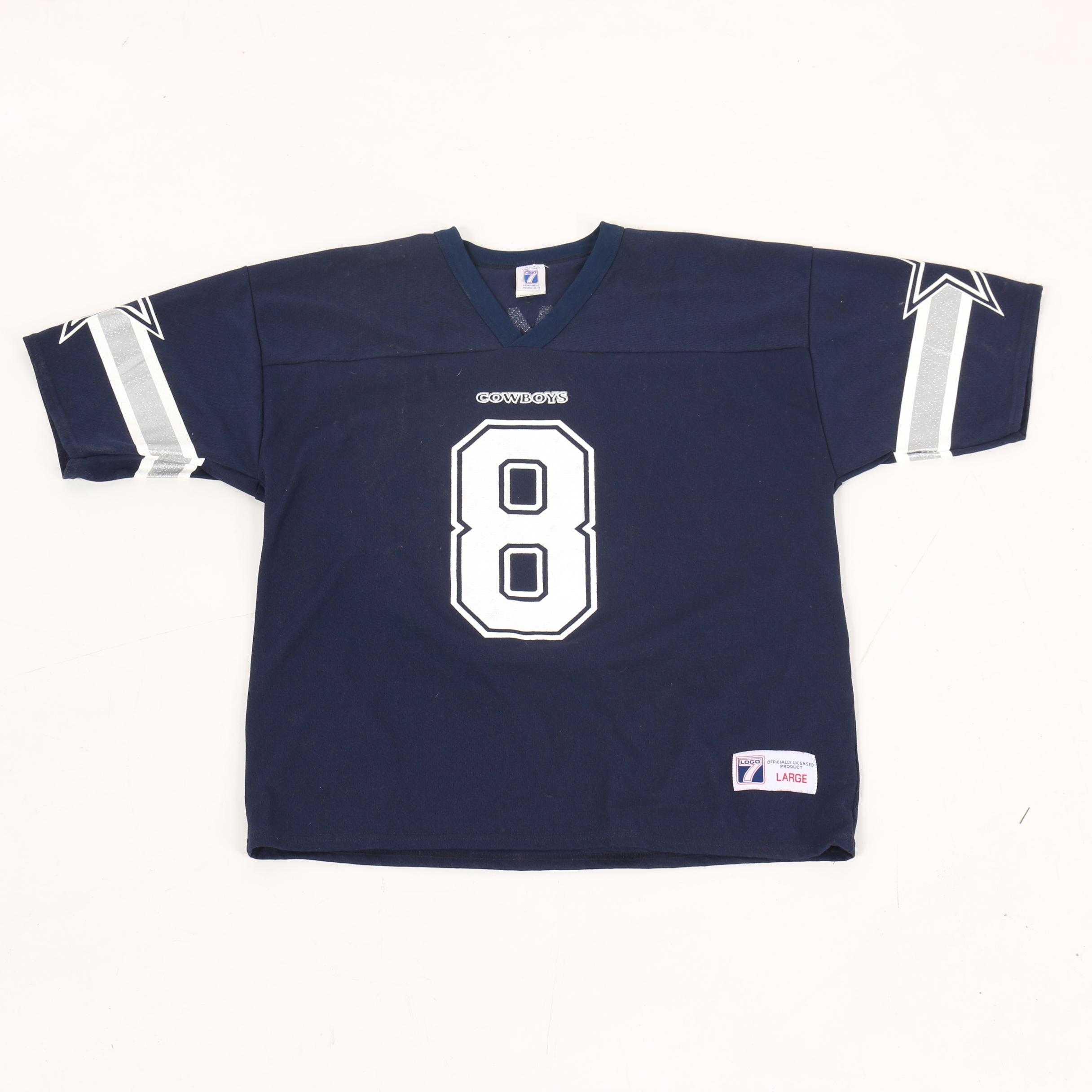 Troy Aikman, Tony Romo, Ricky Williams and Miles Austin Dallas Cowboy Jerseys