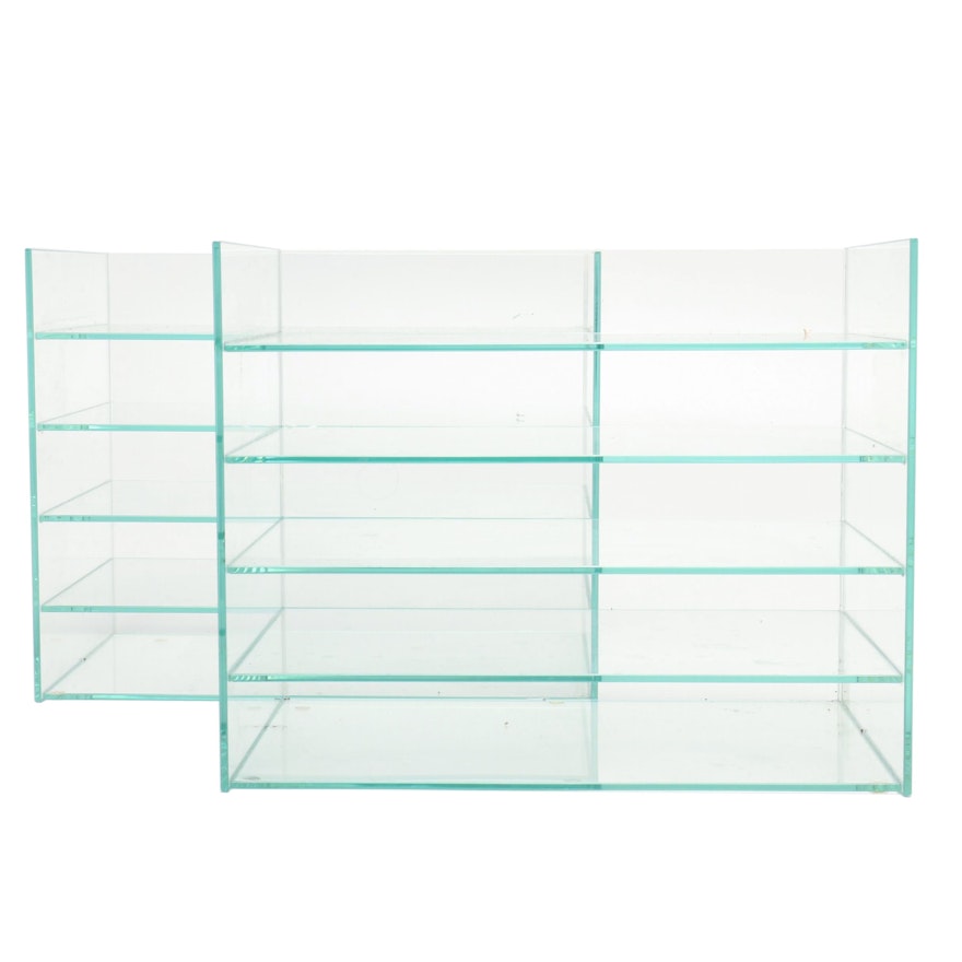 Desk Top Glass Shelf Organizers