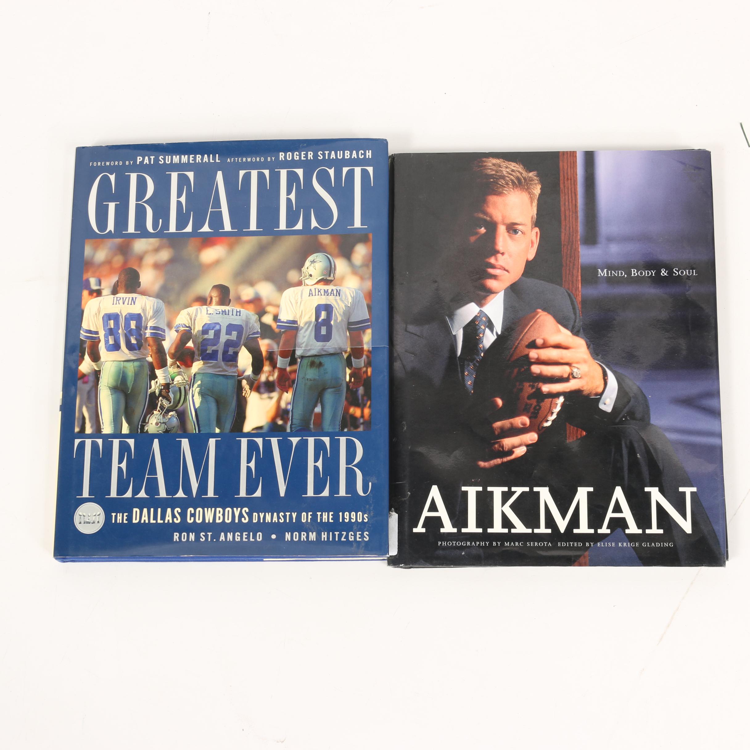 Dallas Cowboys Books with Framed Photos