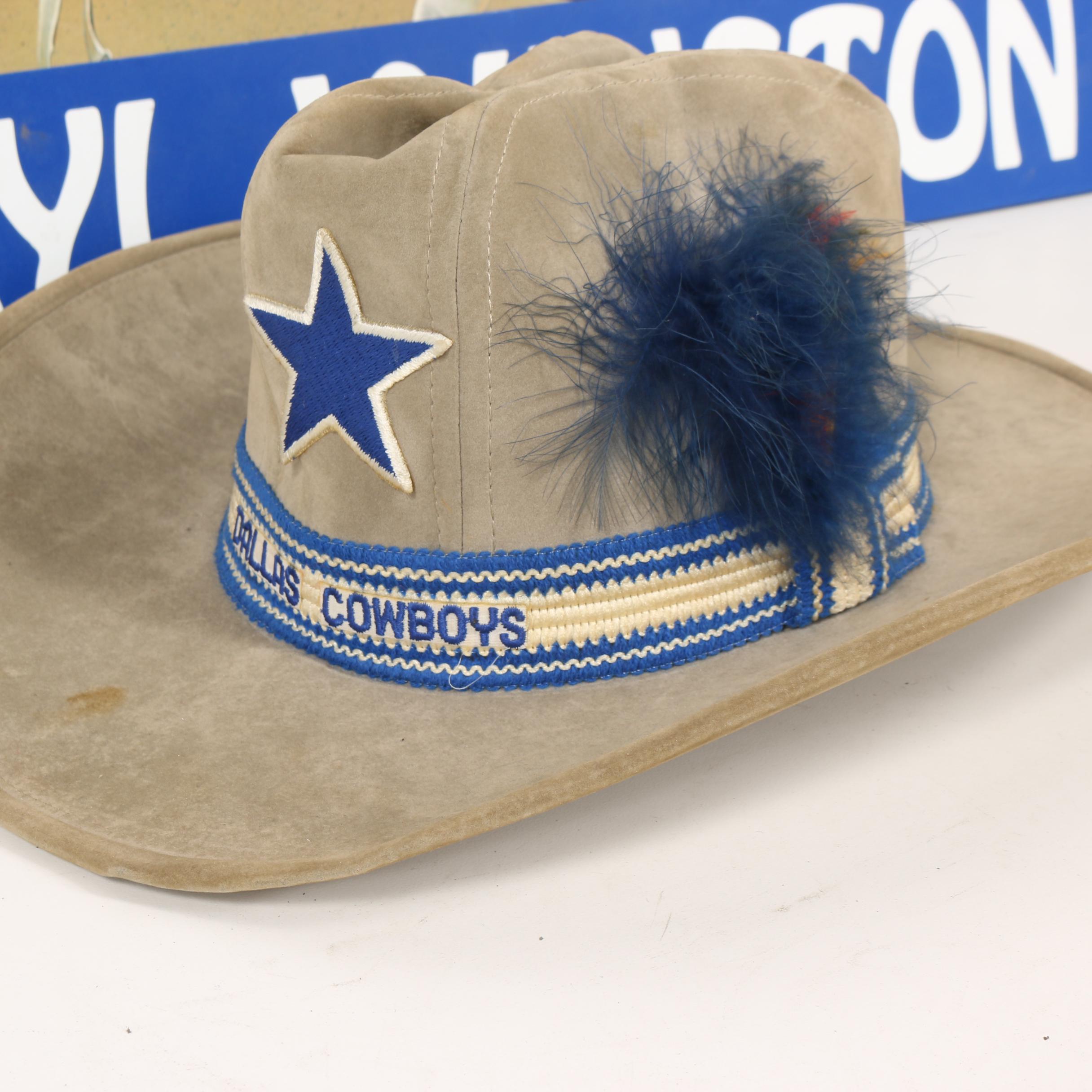 Dallas Cowboy Decor Including Daryl "Moose" Johnston Replica Locker Room Sign