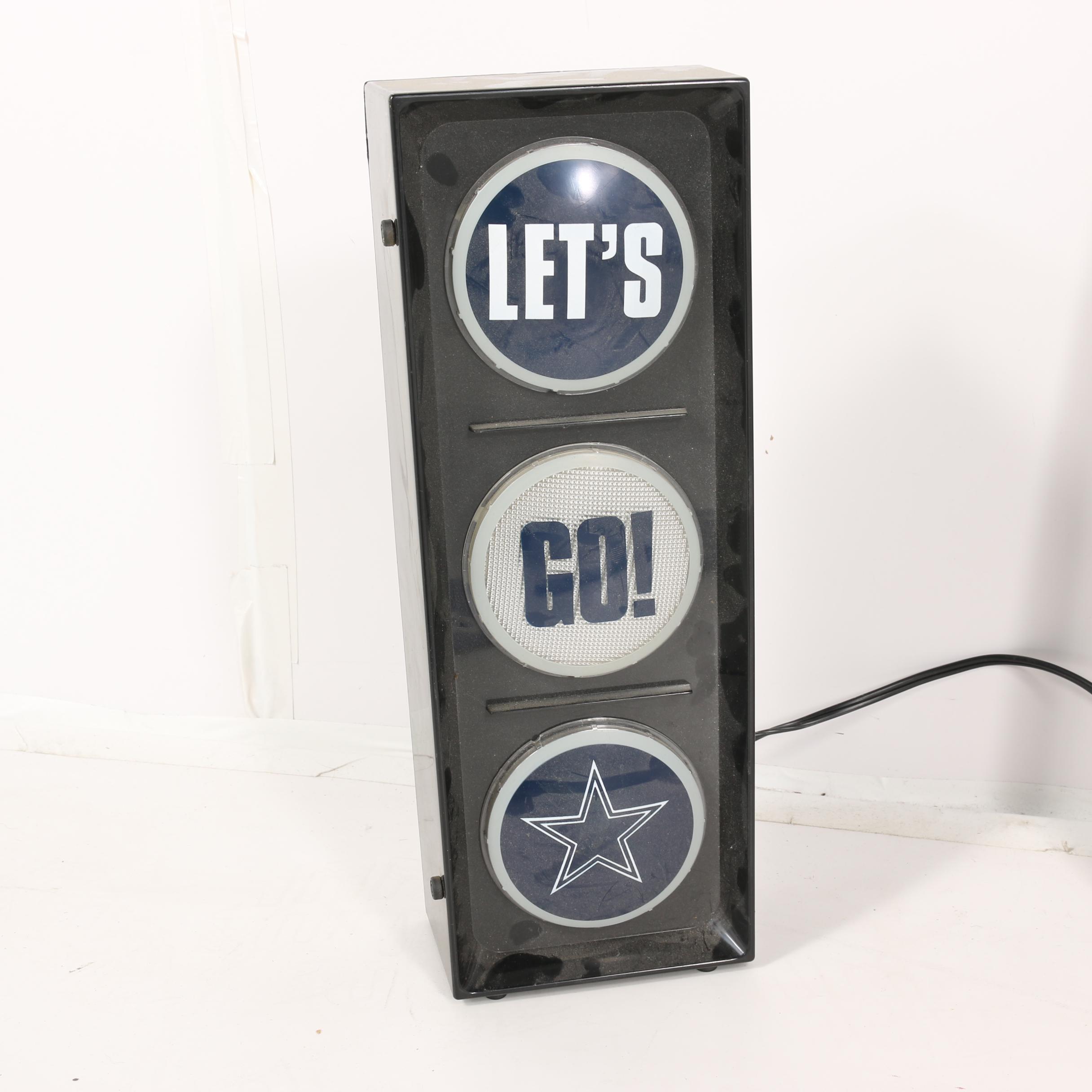 Dallas Cowboy Decor Including Daryl "Moose" Johnston Replica Locker Room Sign