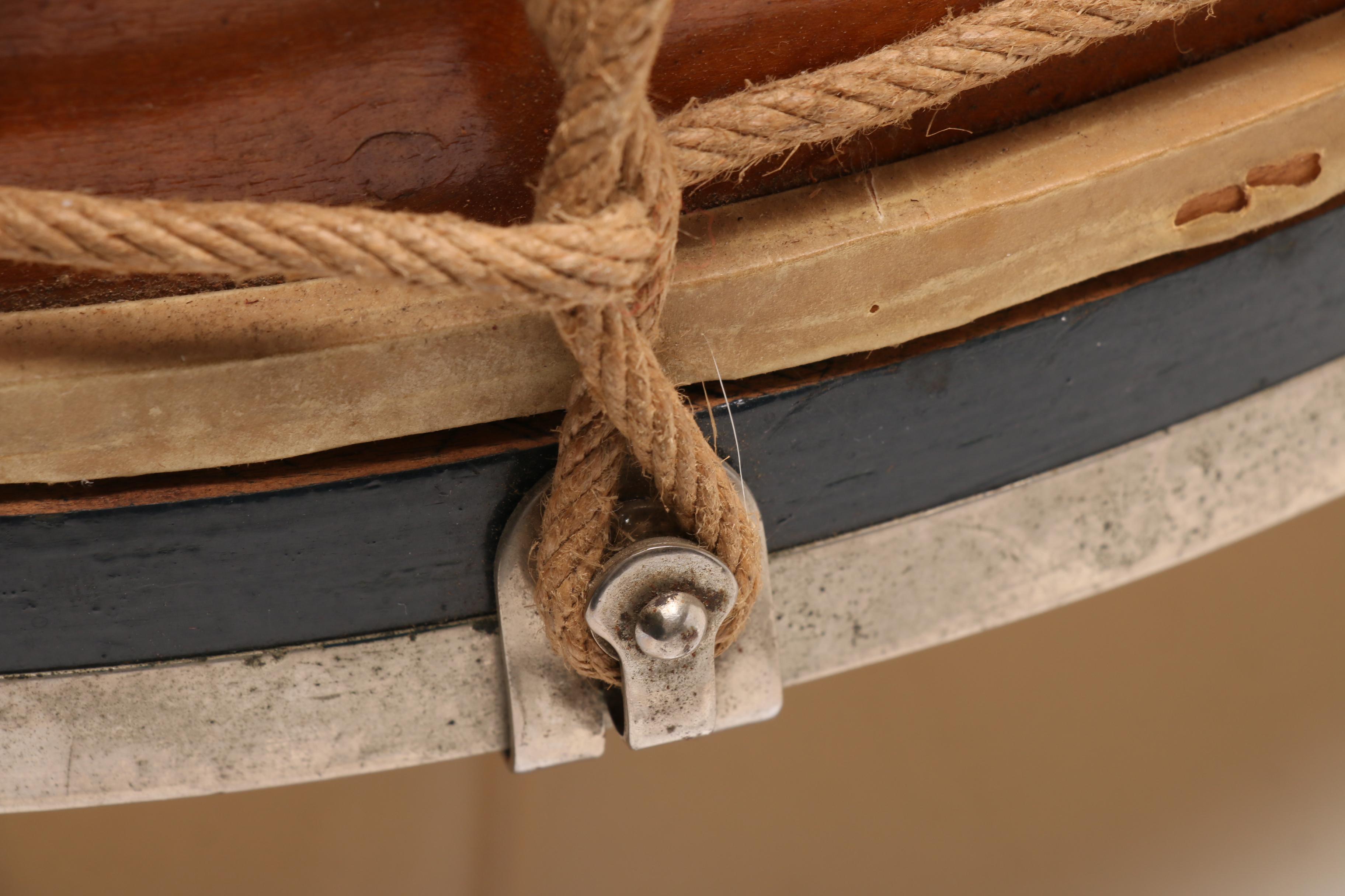 Antique Moeller Rope Tension Marching Band Drum