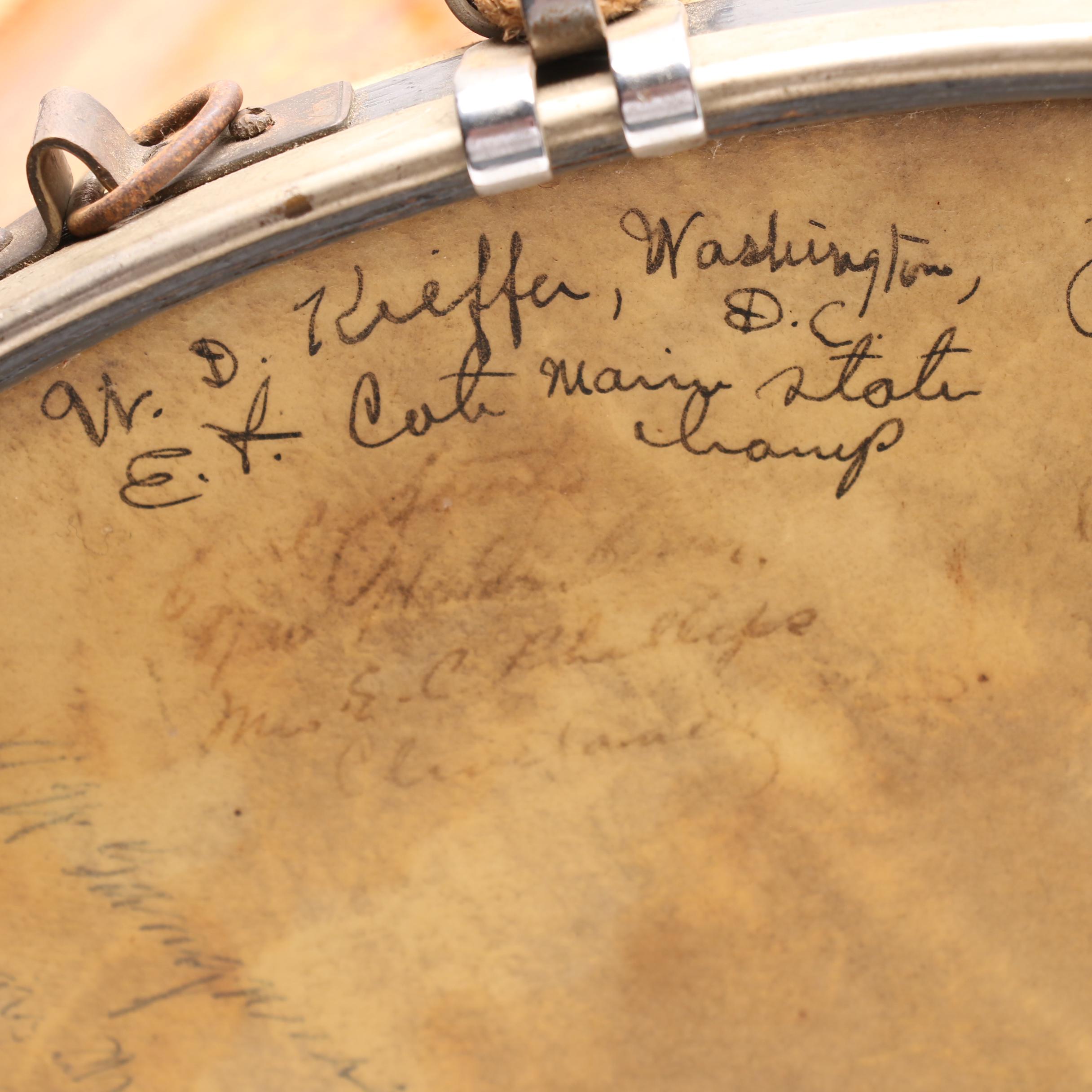 Antique Moeller Rope Tension Marching Band Drum