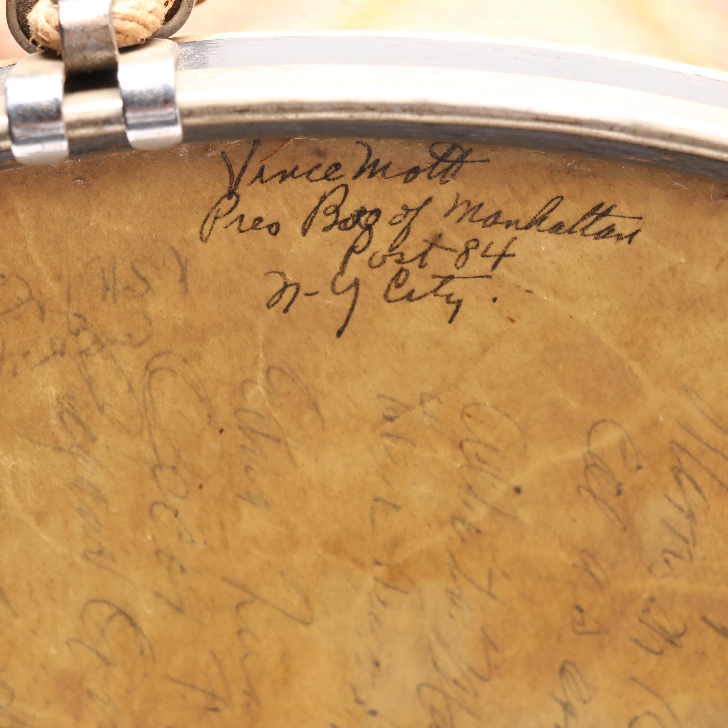 Antique Moeller Rope Tension Marching Band Drum