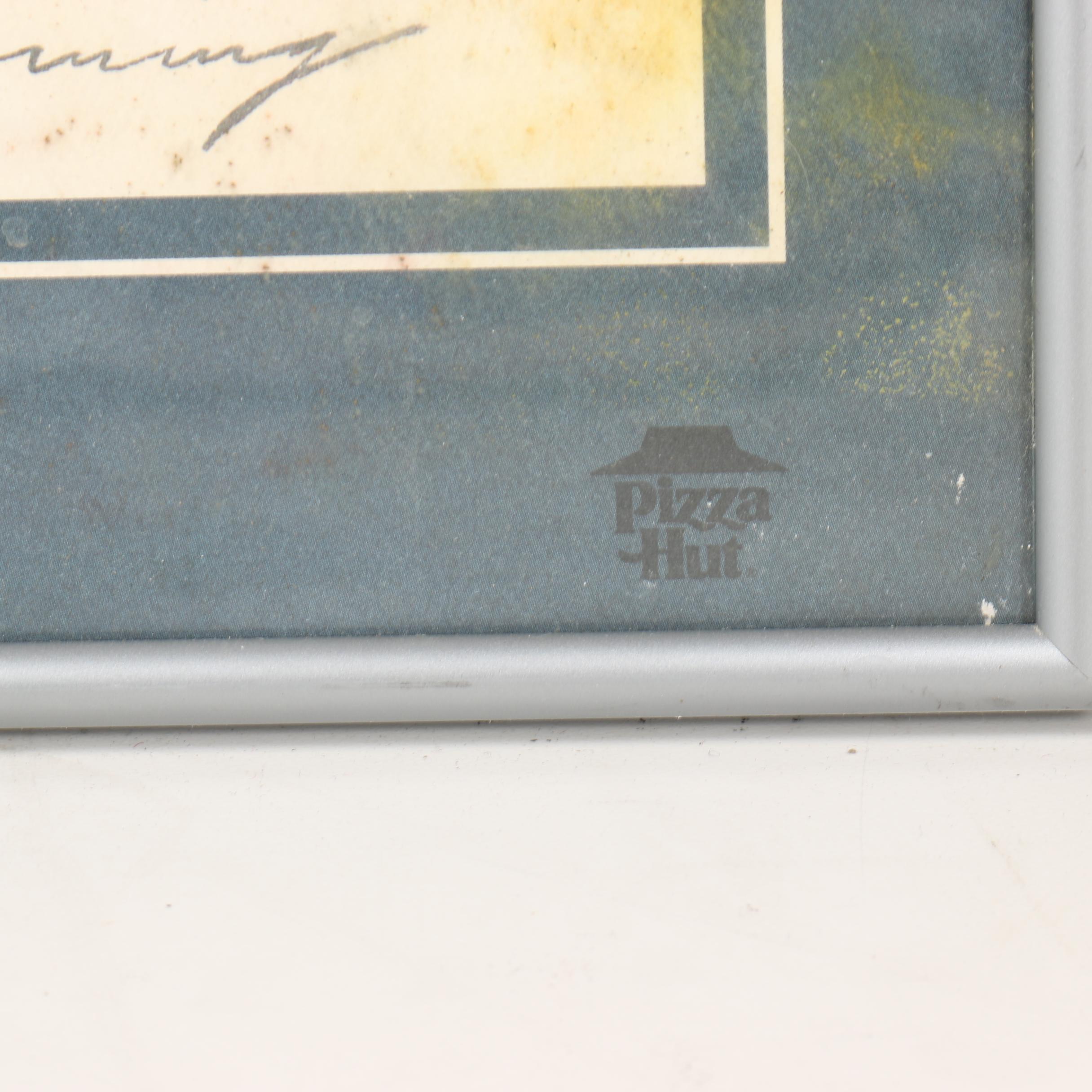 Dallas Cowboys 25th Anniversary and Superbowl 13 Prints With 1971 Team Plaque