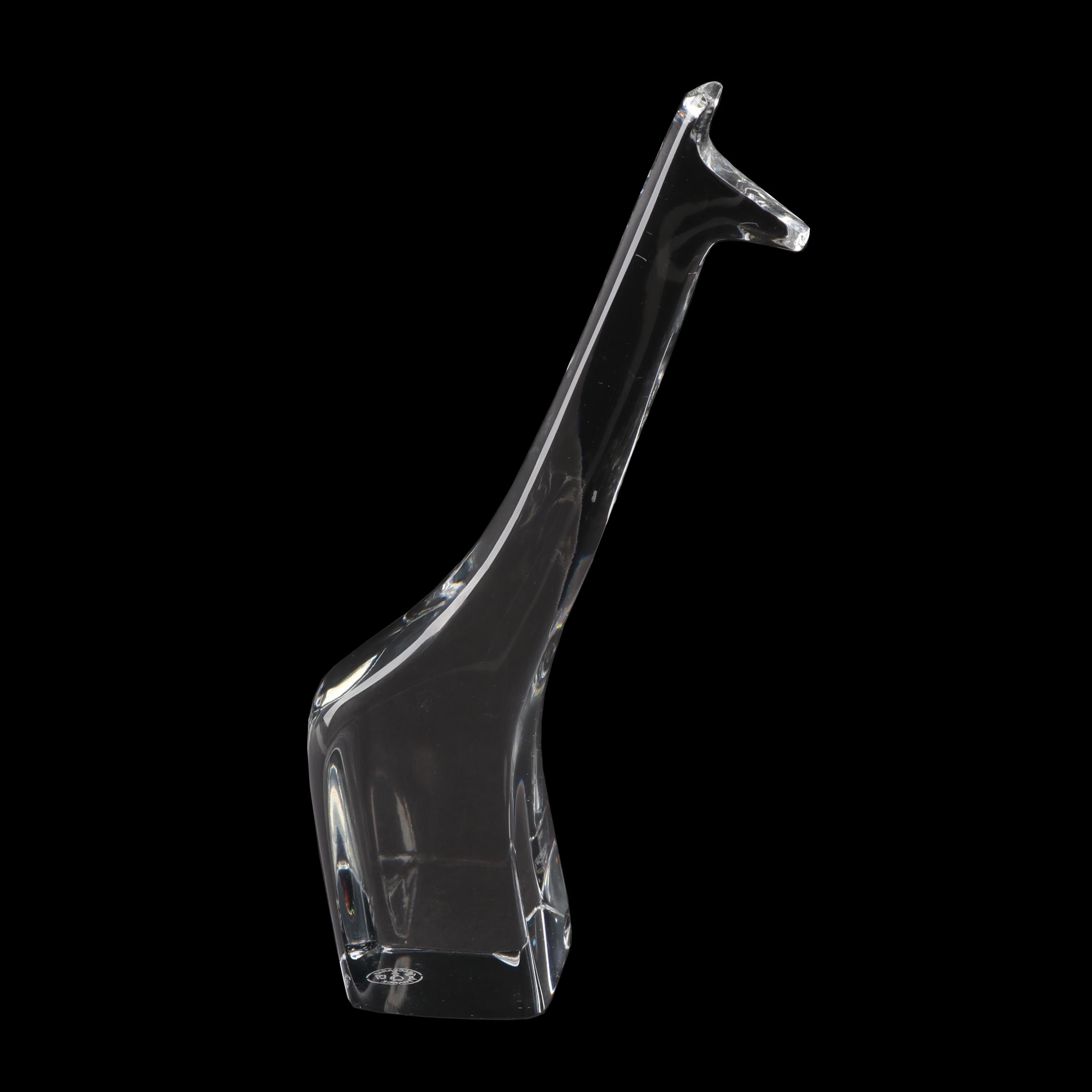 Baccarat Giraffe Crystal Figurine