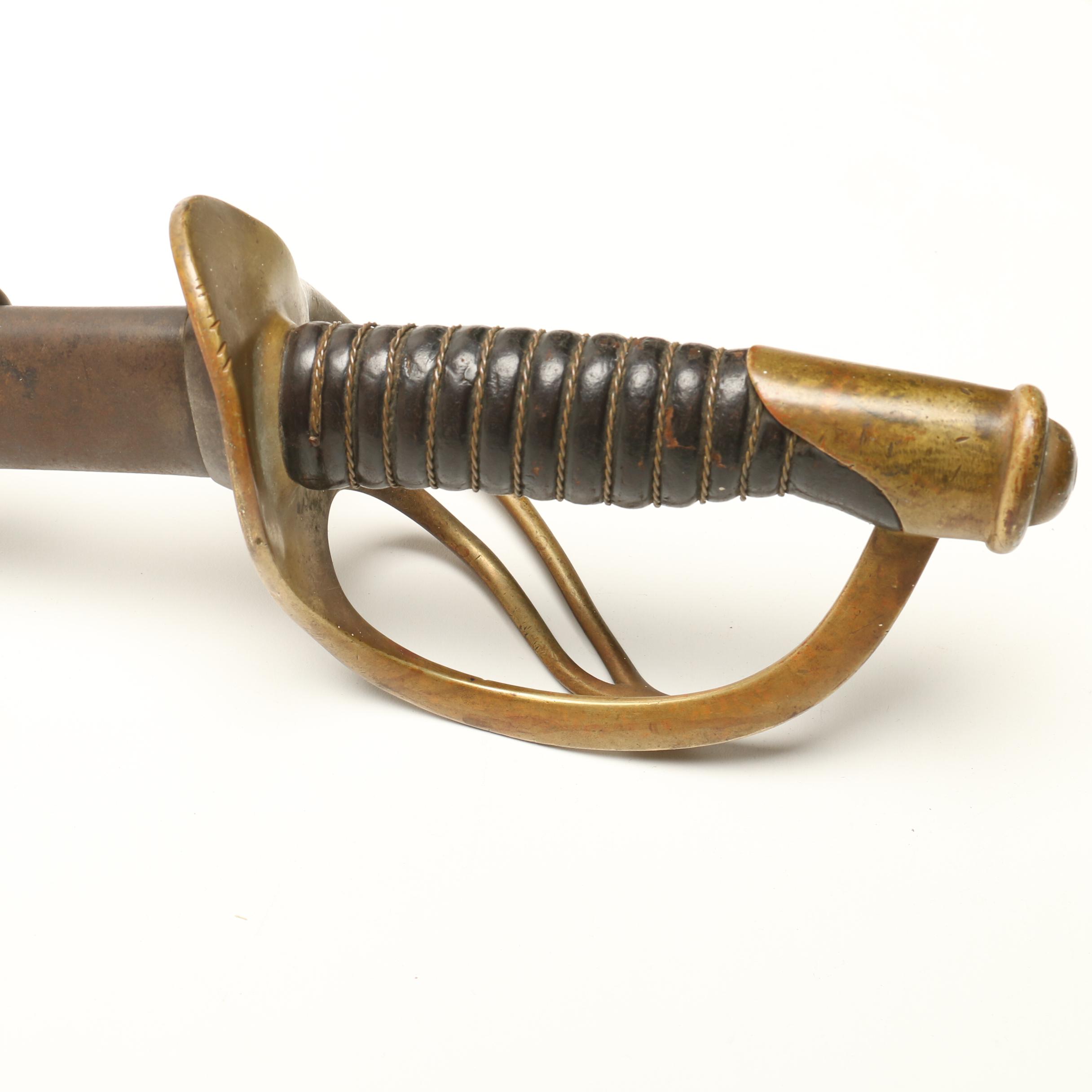 Civil War Era Mansfield & Lamb 1860 Model Calvary Sword With Scabbard